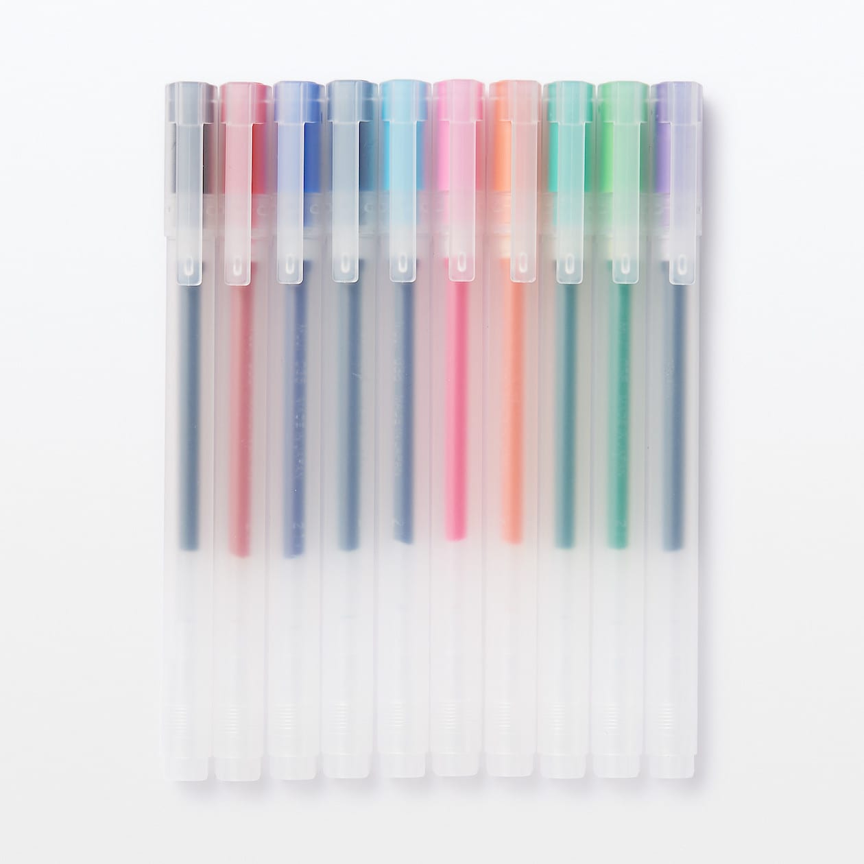 Gel Ink Ballpoint Cap Pen 10 Color Set - Image 2