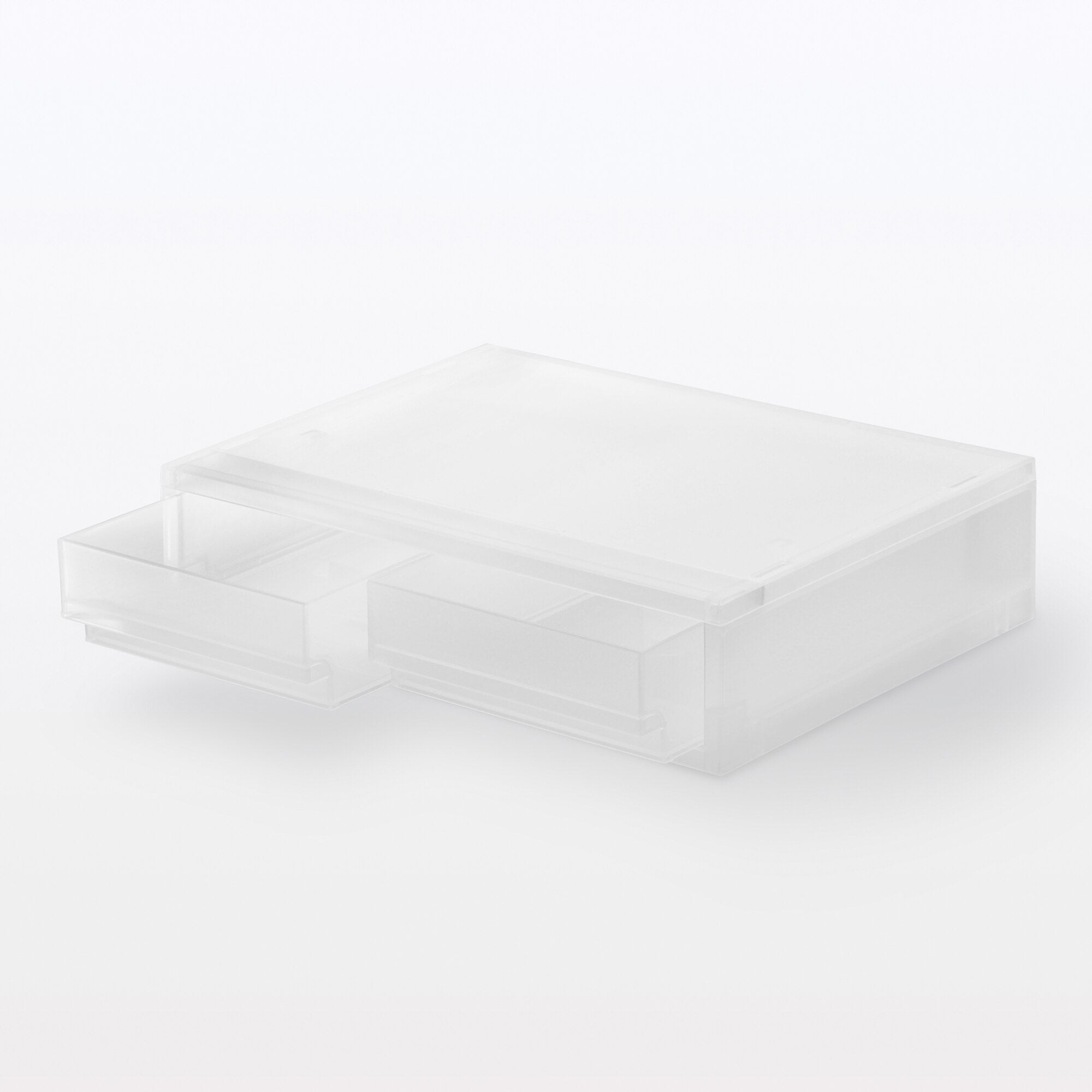 Polypropylene Case 2 Drawer - Wide Flat (W14.5 x D10.2 x H3.5) - Image 2