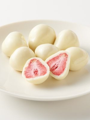 White Chocolate Coated Strawberries