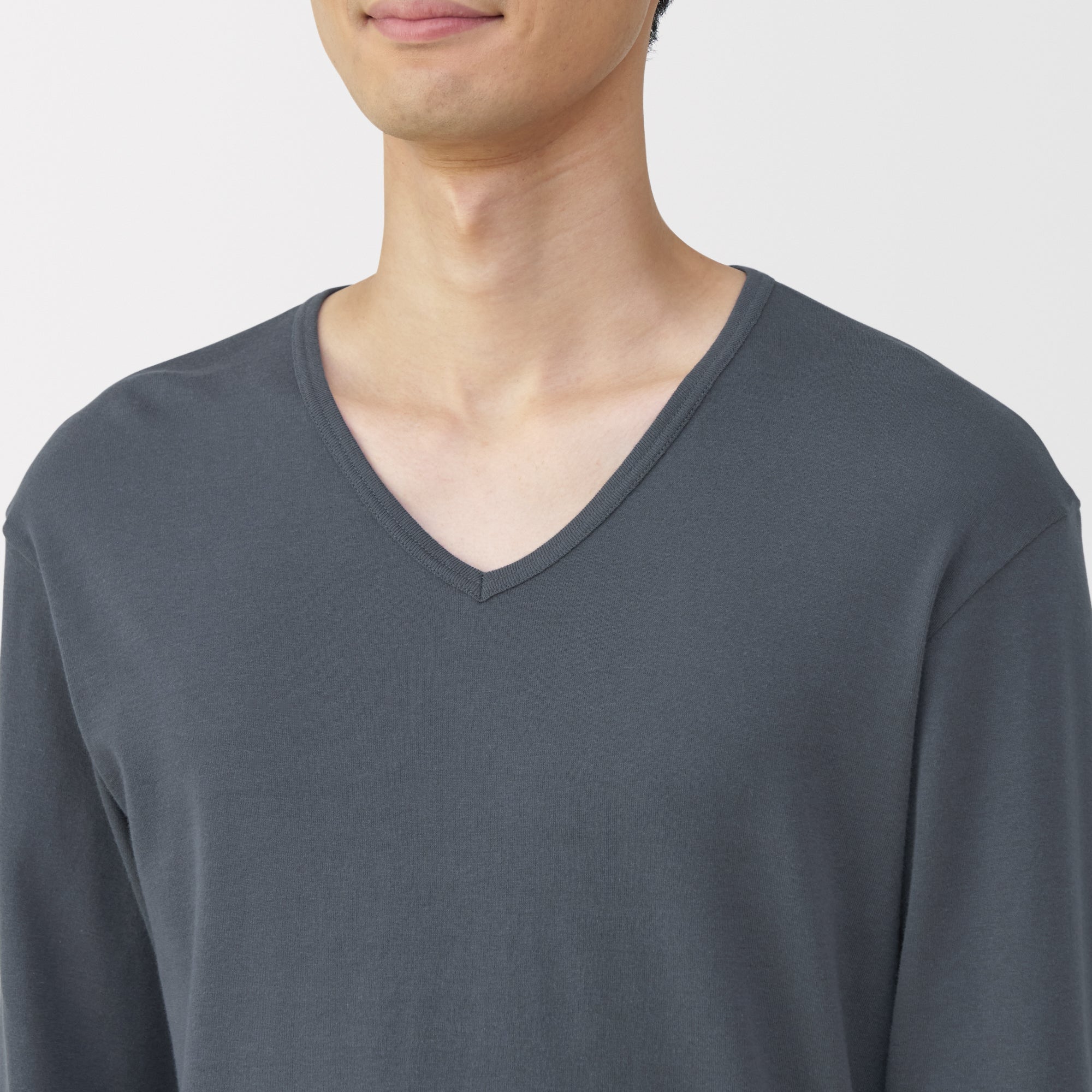 Warm Cotton V-Neck T-Shirt - Image 7