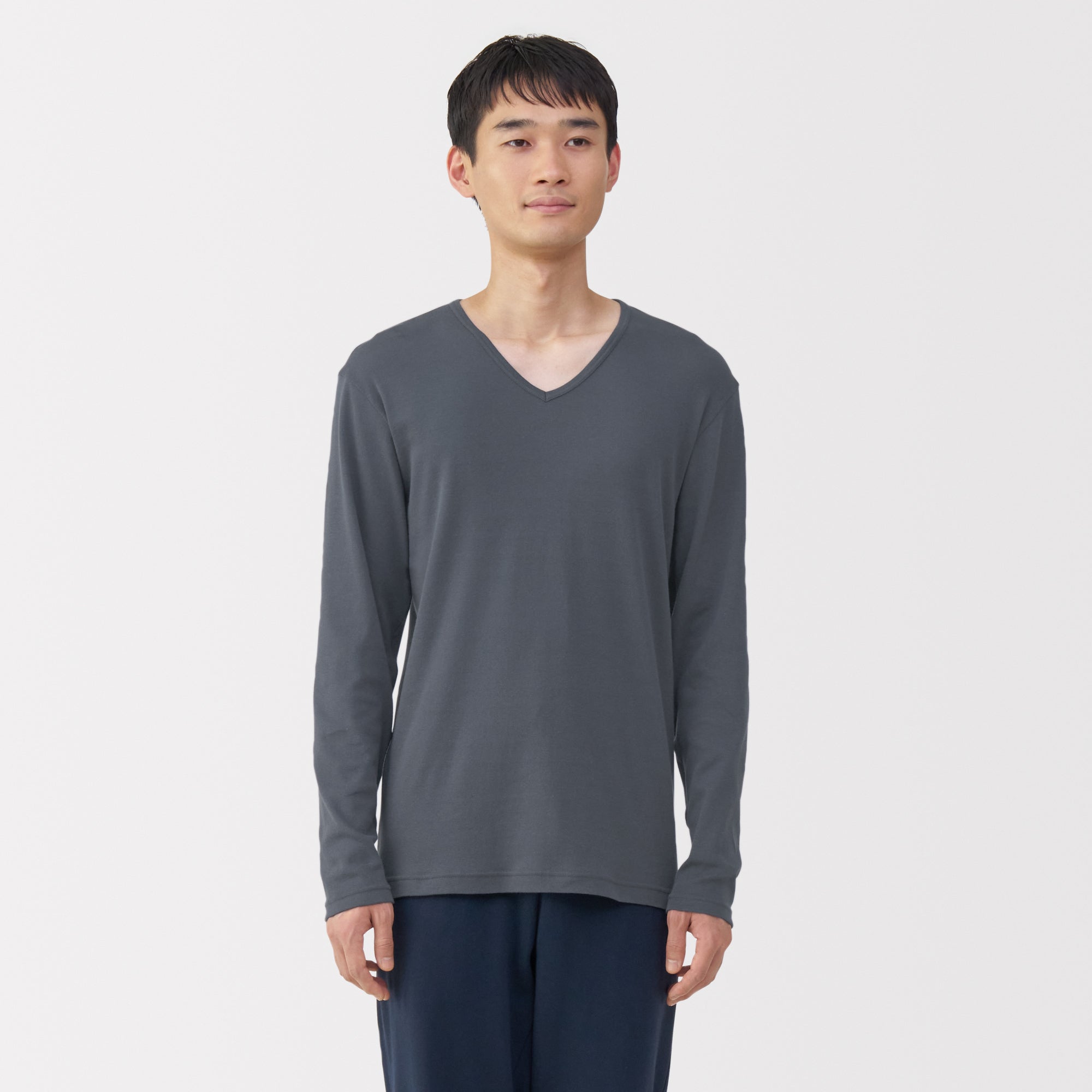 Warm Cotton V-Neck T-Shirt - Image 3