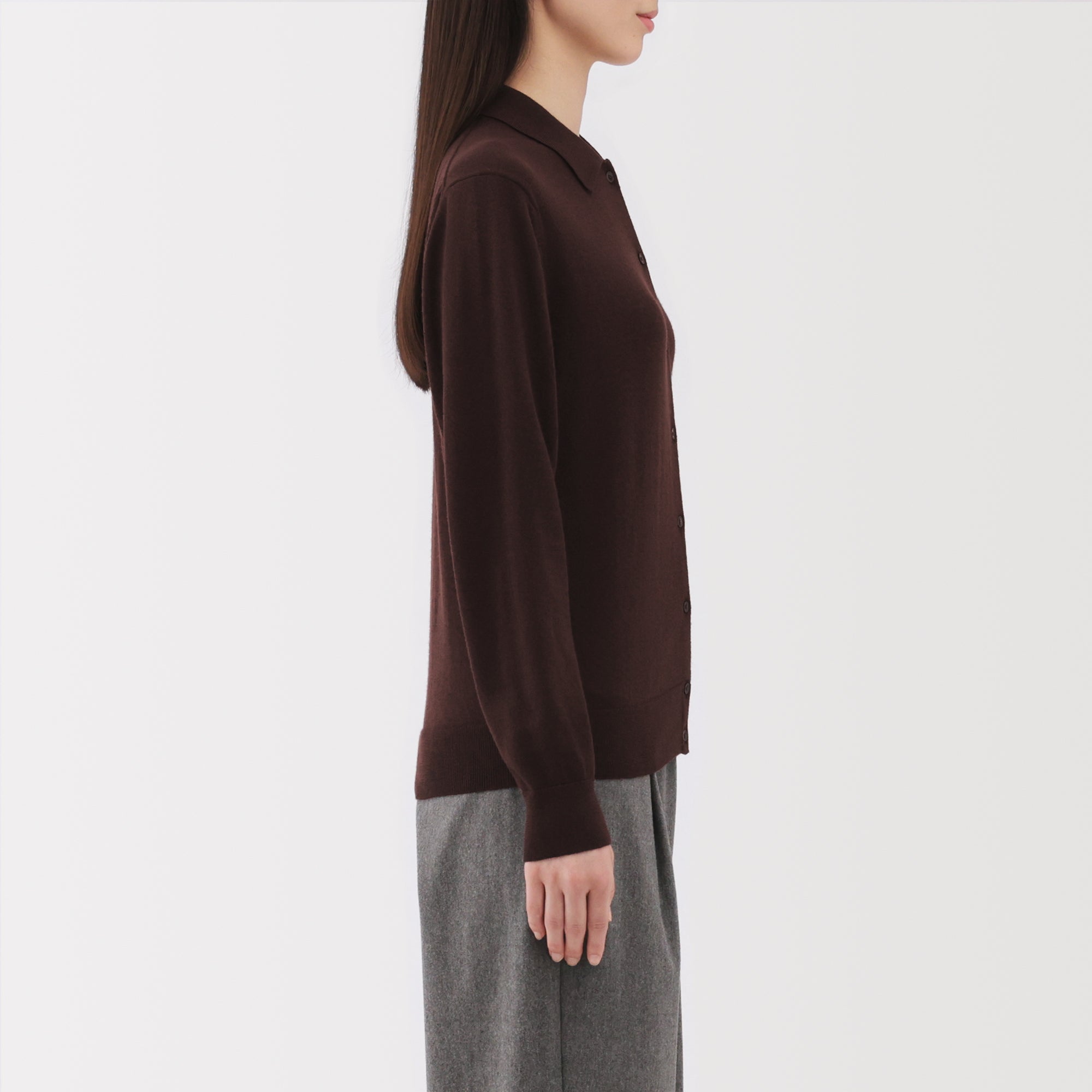 Wool Polo Cardigan - Image 5