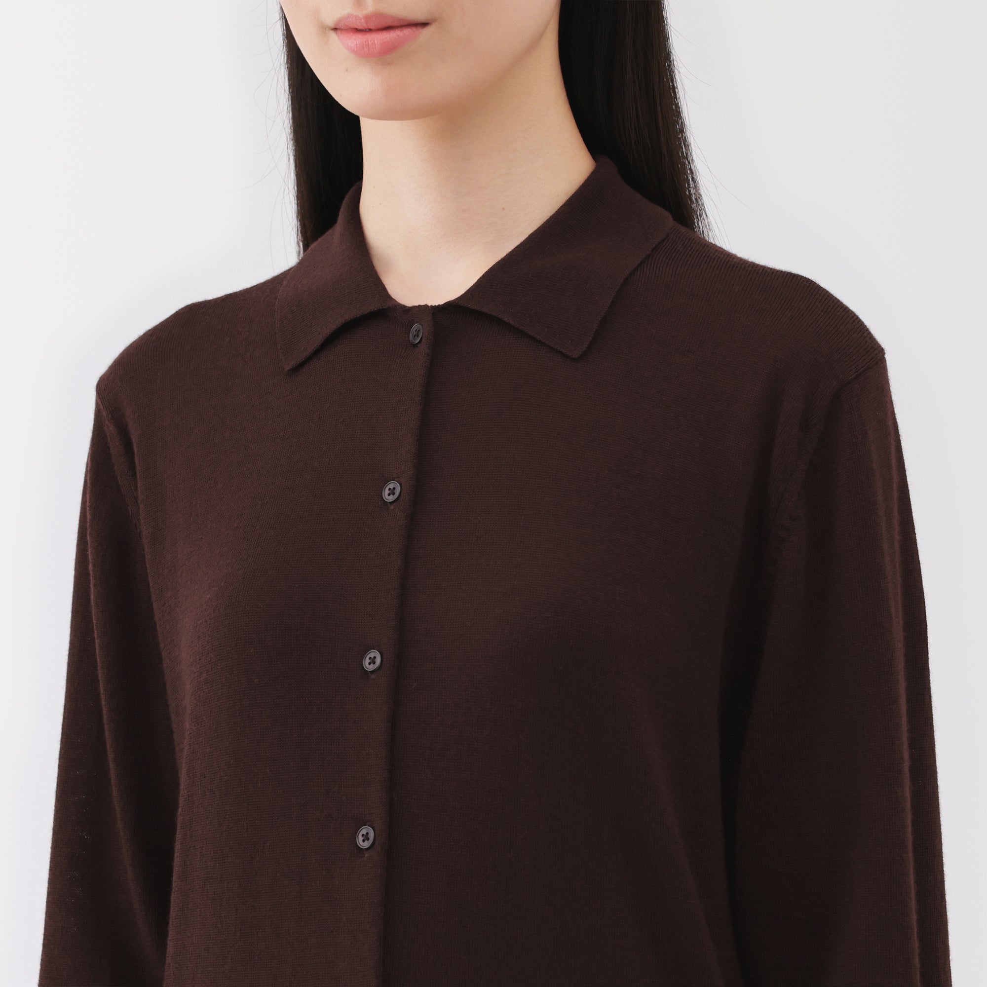 Wool Polo Cardigan - Image 7