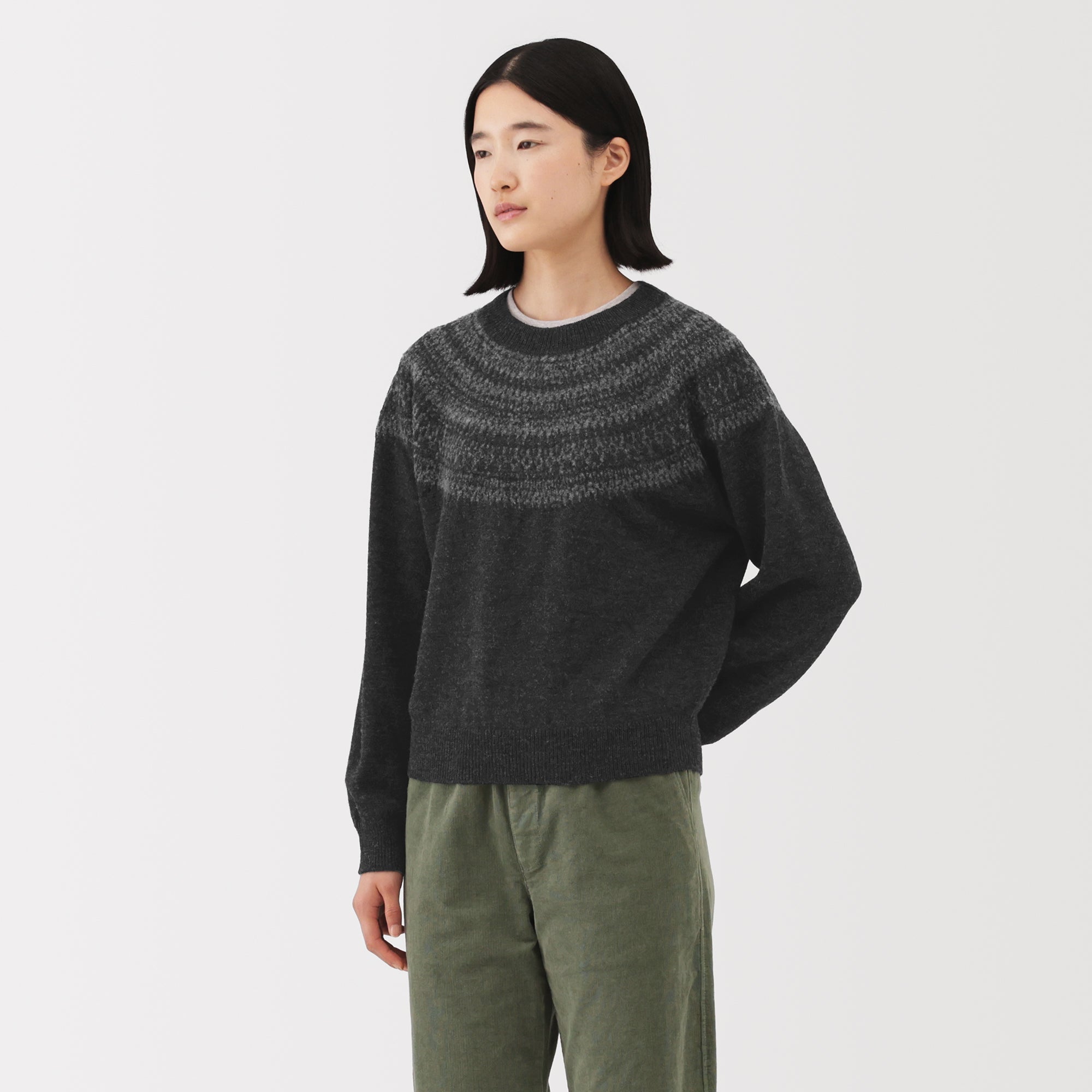 Andes Wool Blend Jacquard Sweater - Image 17