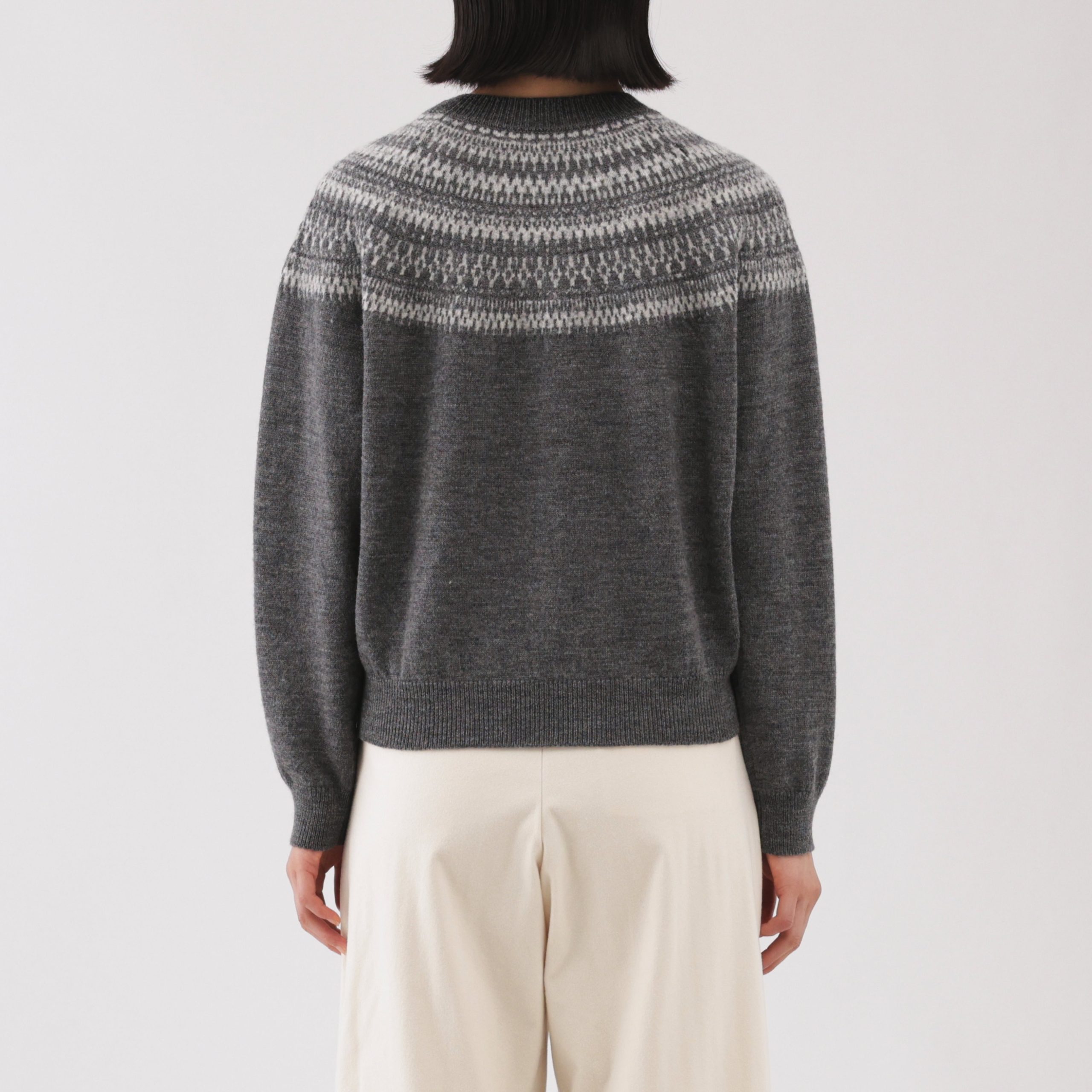 Andes Wool Blend Jacquard Sweater - Image 6