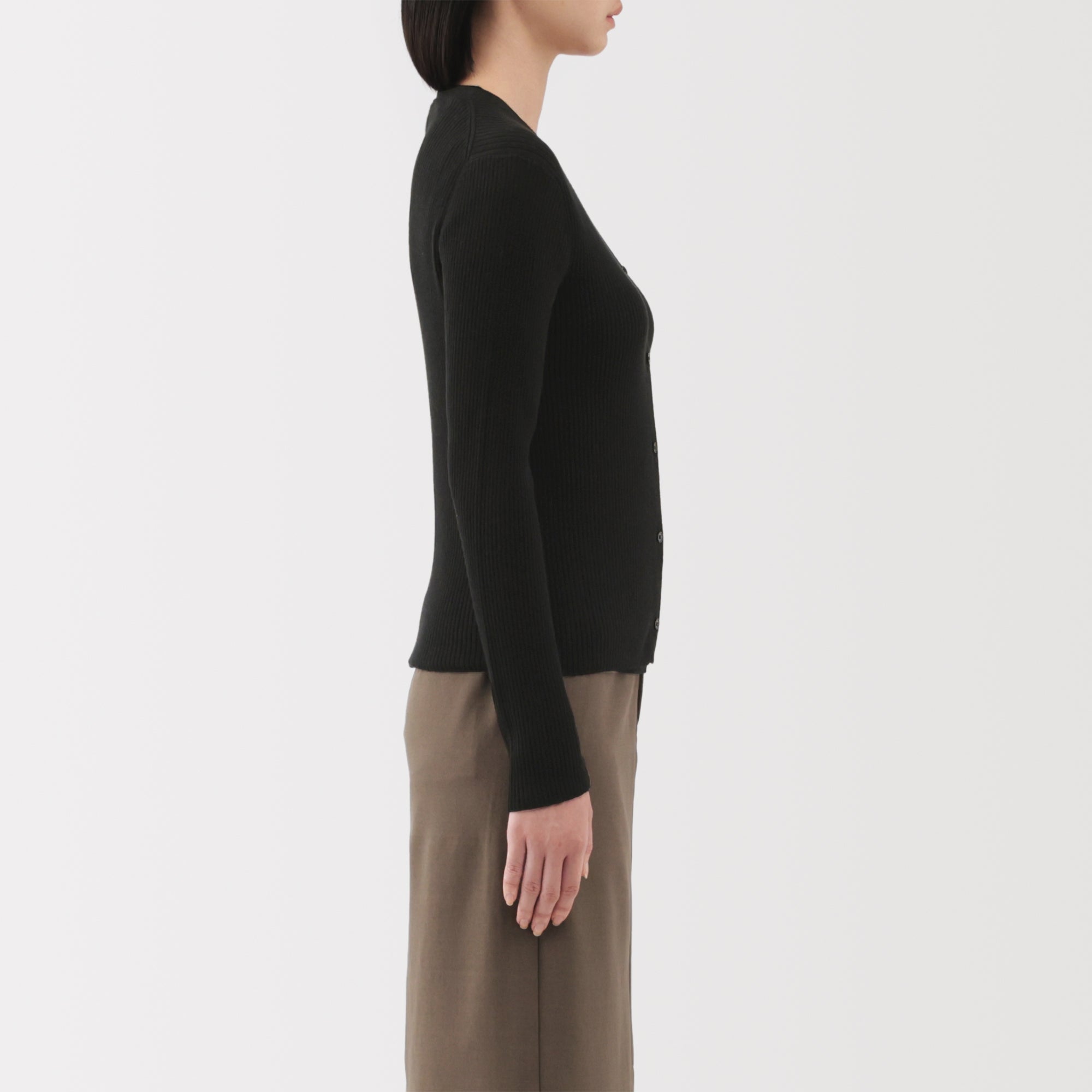 Lyocell Blend V-Neck Cardigan - Image 19