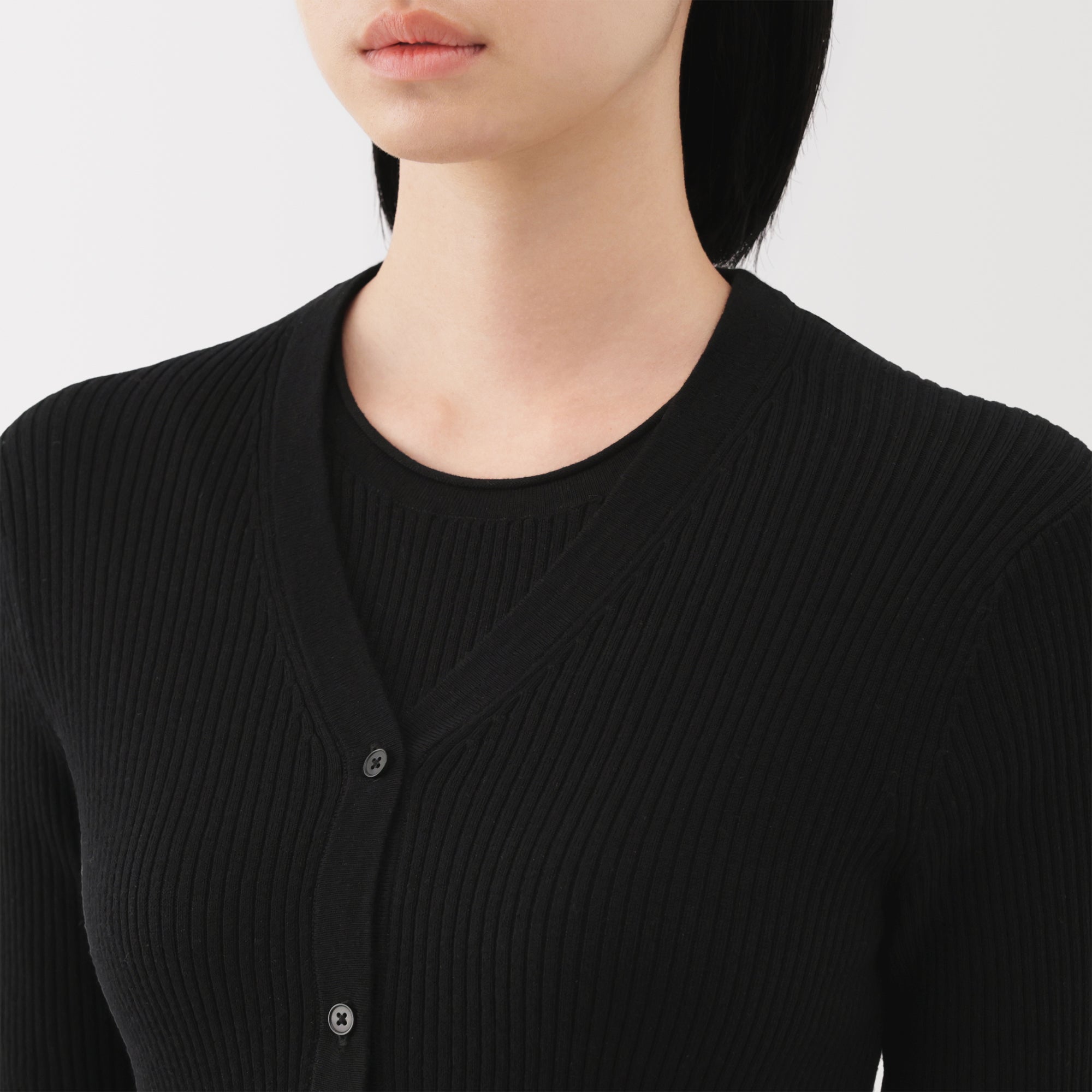 Lyocell Blend V-Neck Cardigan - Image 21