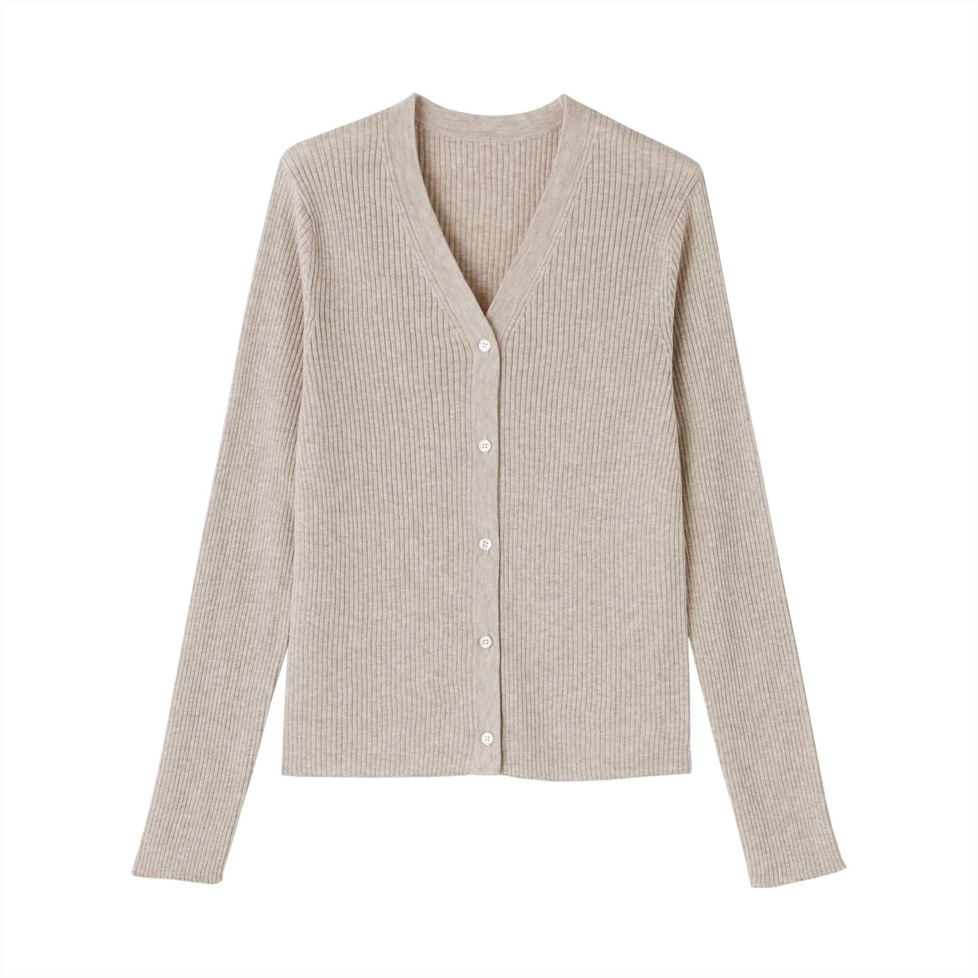Lyocell Blend V-Neck Cardigan - Image 9