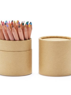 Colored Pencils with Paper Tube