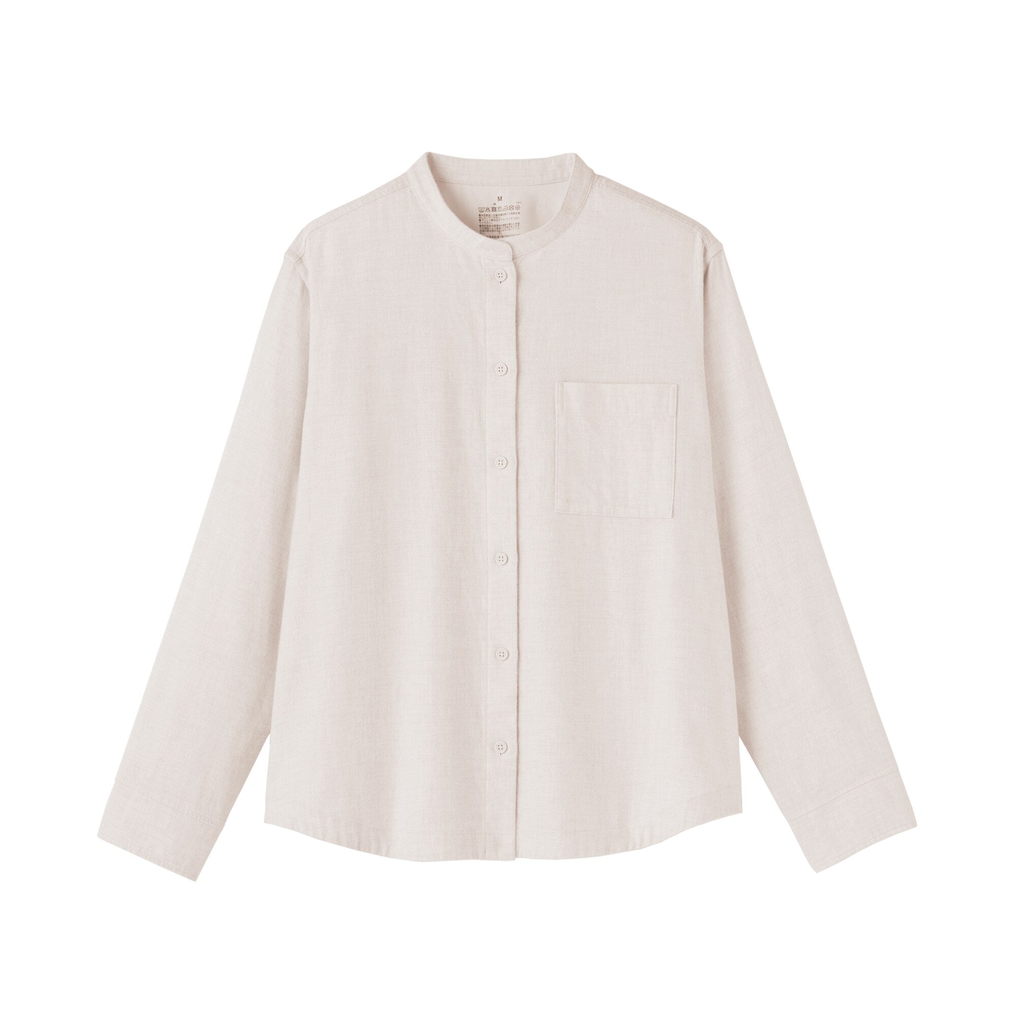 Flannel Stand Collar Shirt - Image 10