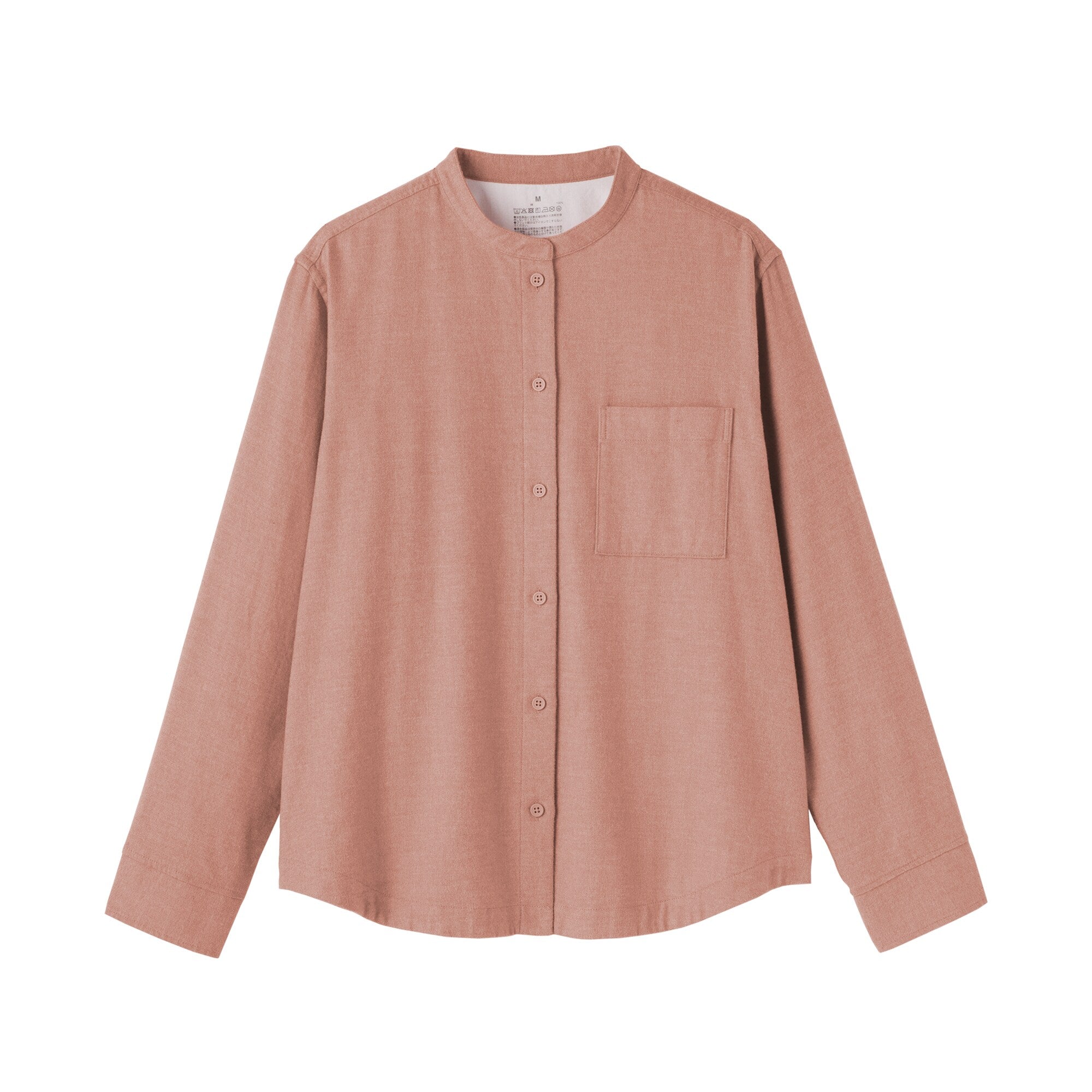 Flannel Stand Collar Shirt - Image 18