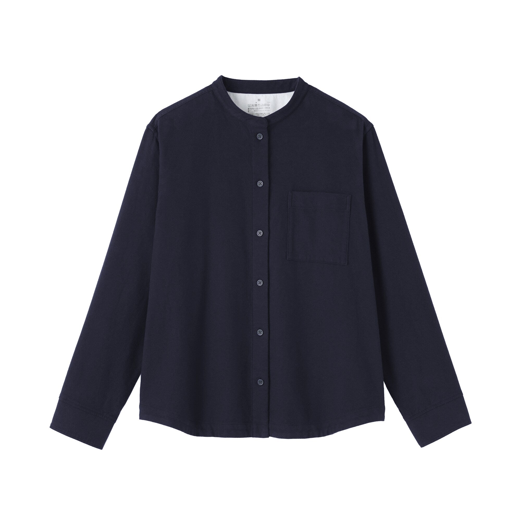 Flannel Stand Collar Shirt - Image 26