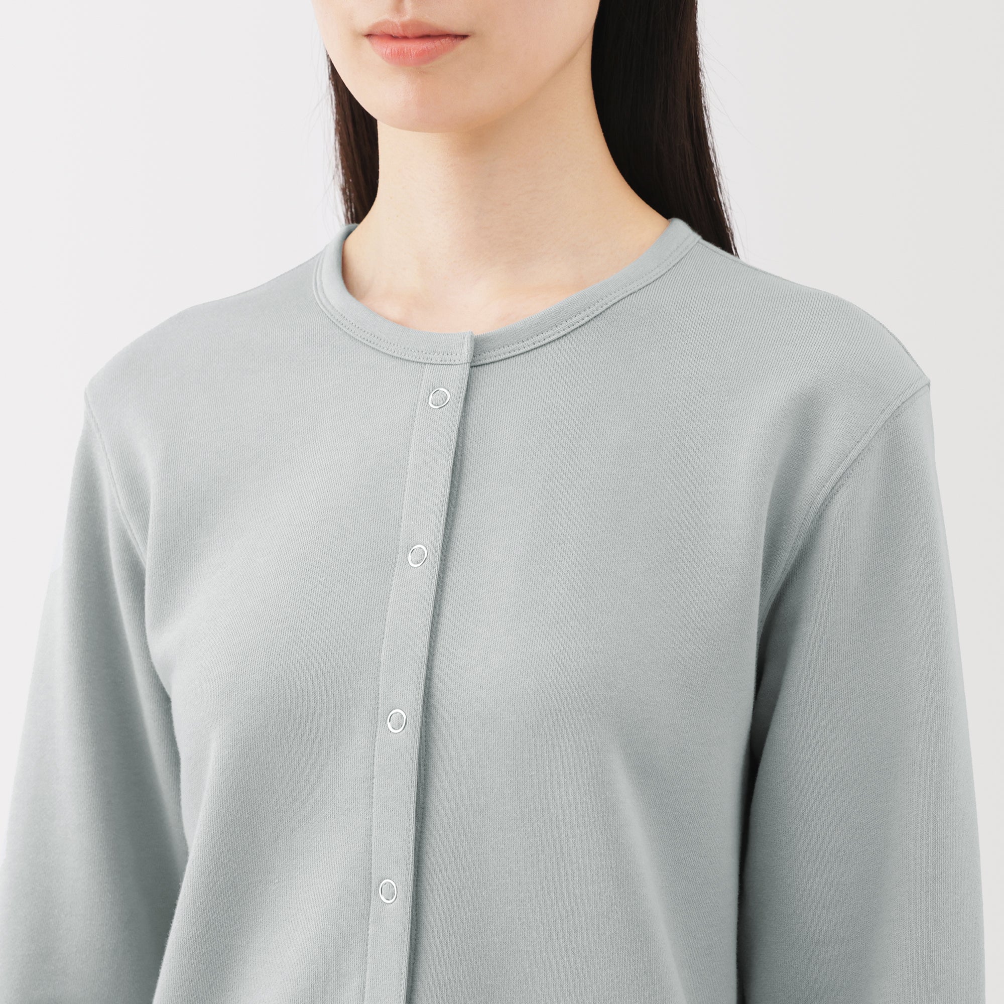 French Terry Sweatshirt Cardigan - Image 31