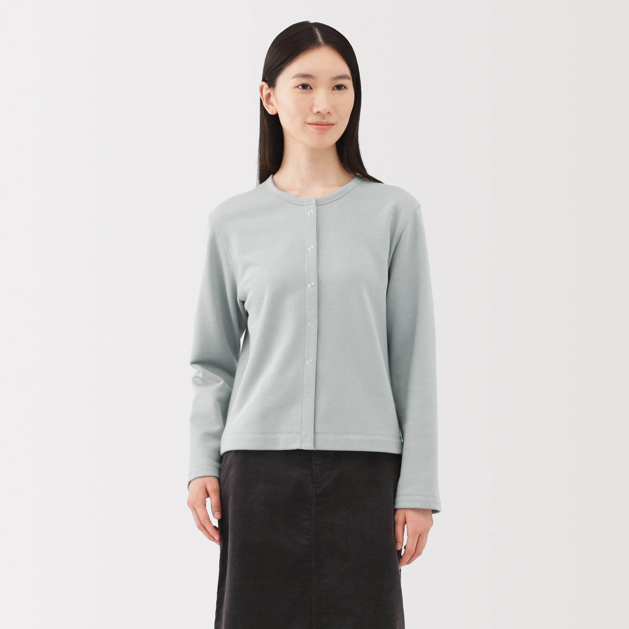 French Terry Sweatshirt Cardigan - Image 27