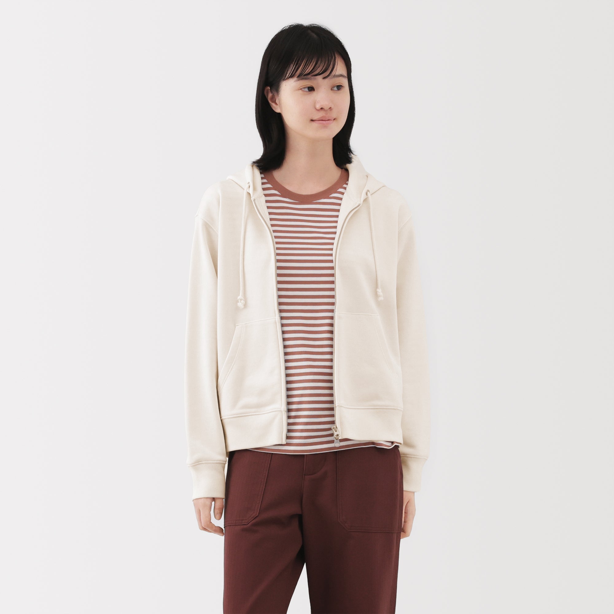 French Terry Zip-Up Hoodie