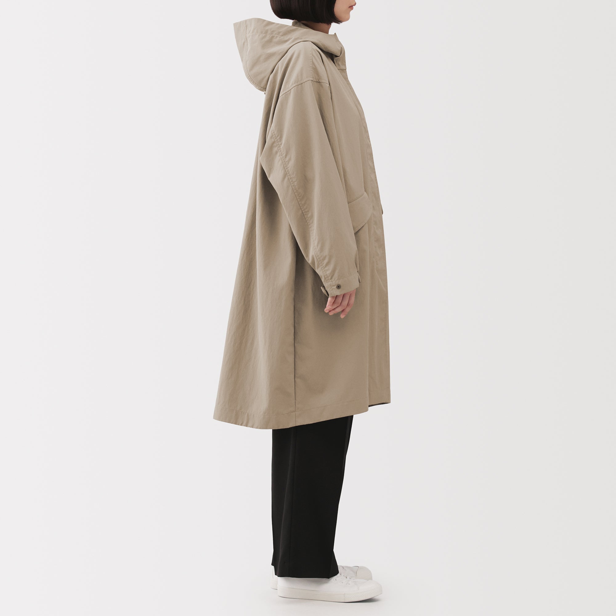 Water-Repellent Hooded Long Coat - Image 16