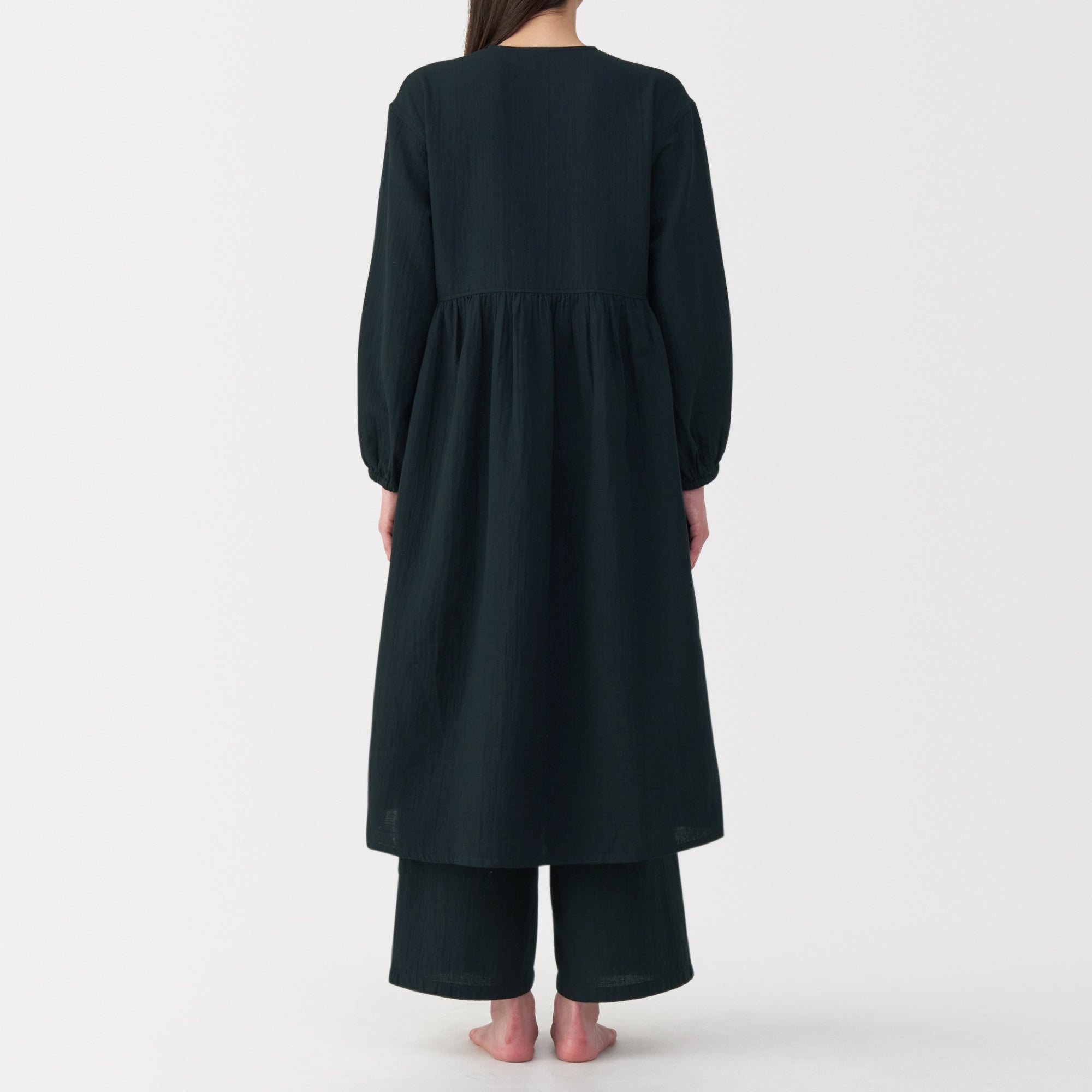 Crepe Gauze Long Cardigan - Image 15