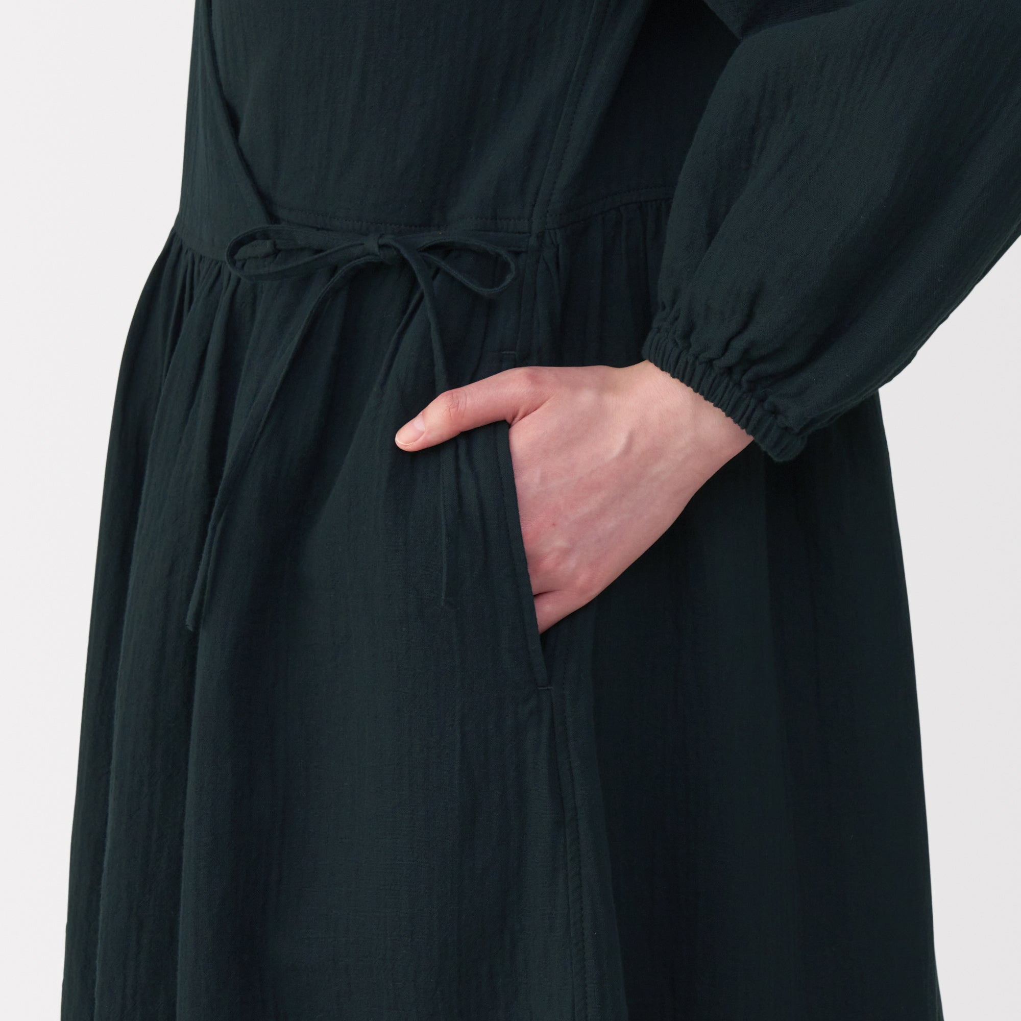 Crepe Gauze Long Cardigan - Image 17