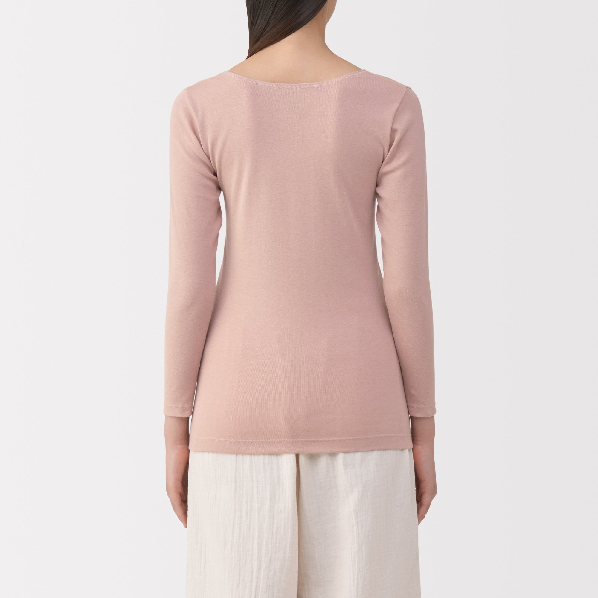 Warm Cotton U-Neck T-Shirt - Image 36