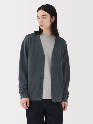 Double Knitted V-Neck Cardigan