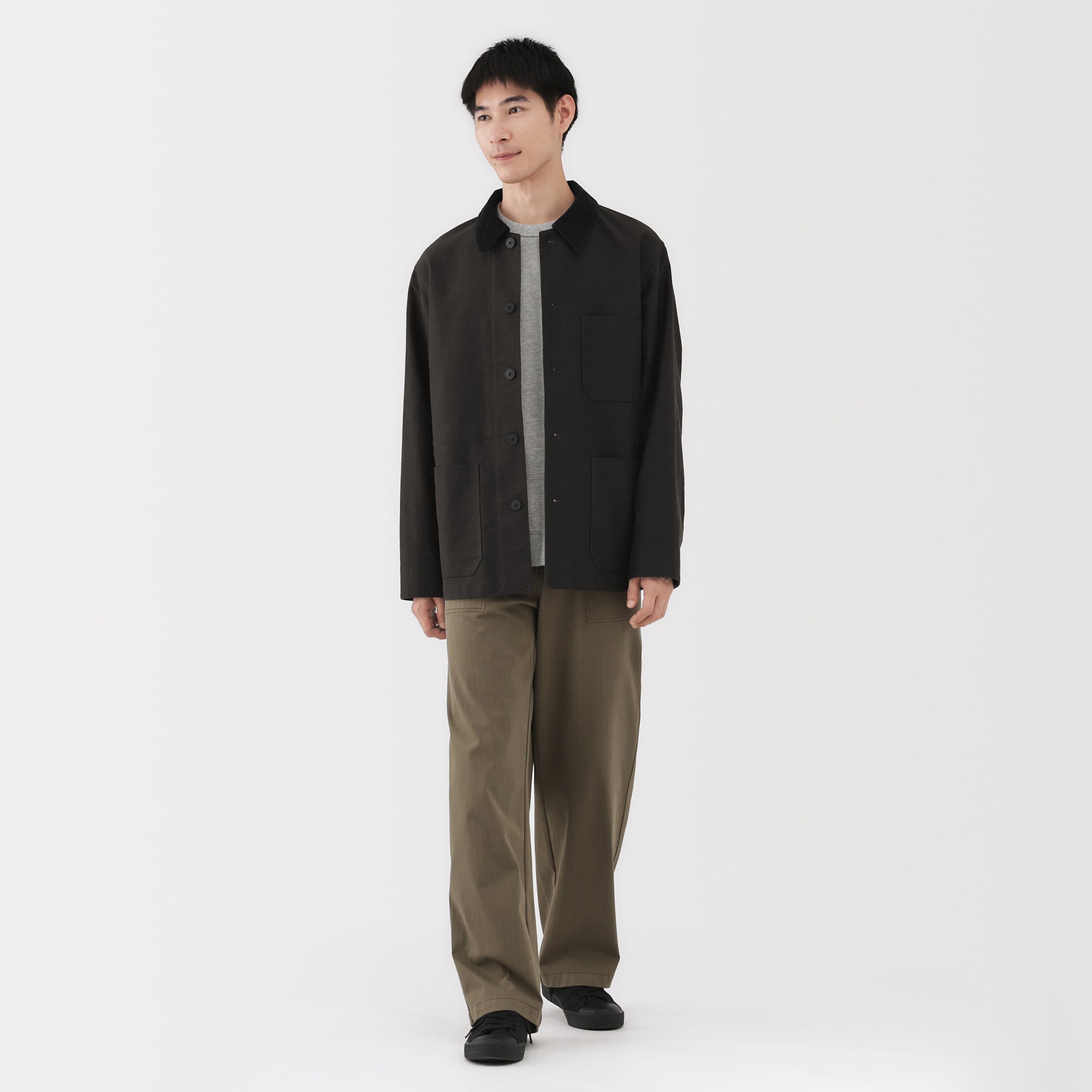 Kapok Blend Corduroy Work Jacket - Image 4