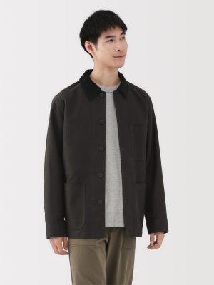 Kapok Blend Corduroy Work Jacket
