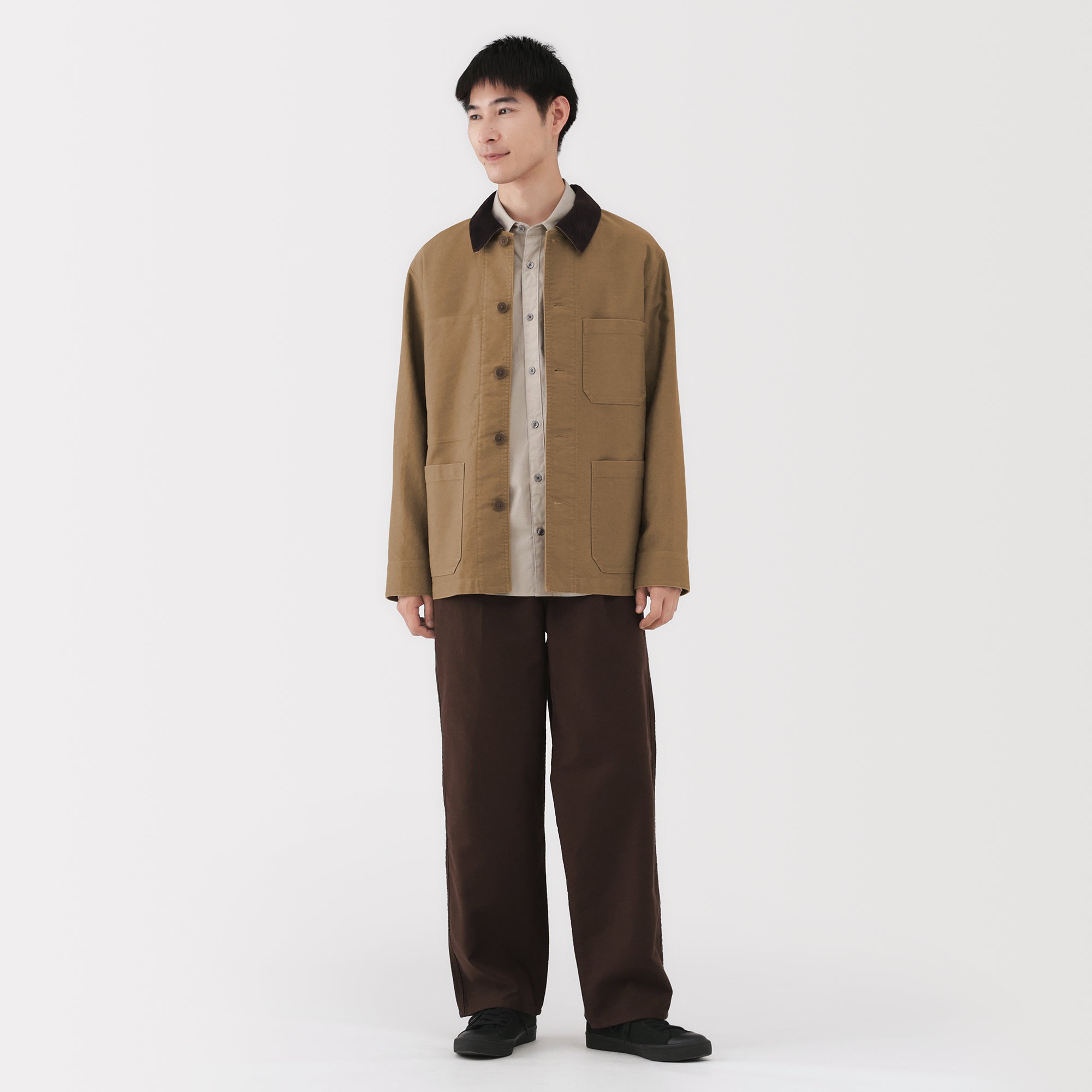 Kapok Blend Corduroy Work Jacket - Image 13