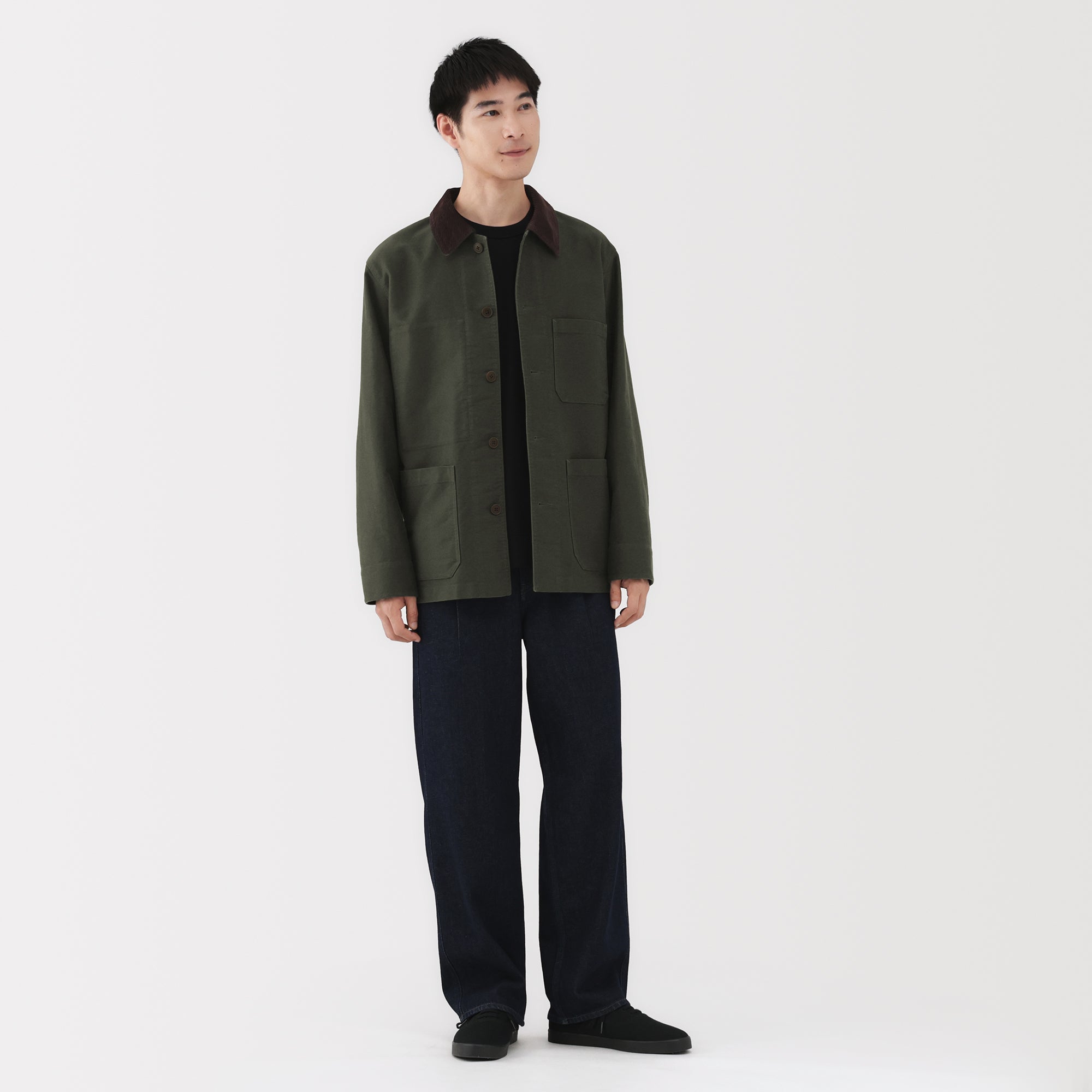 Kapok Blend Corduroy Work Jacket - Image 22