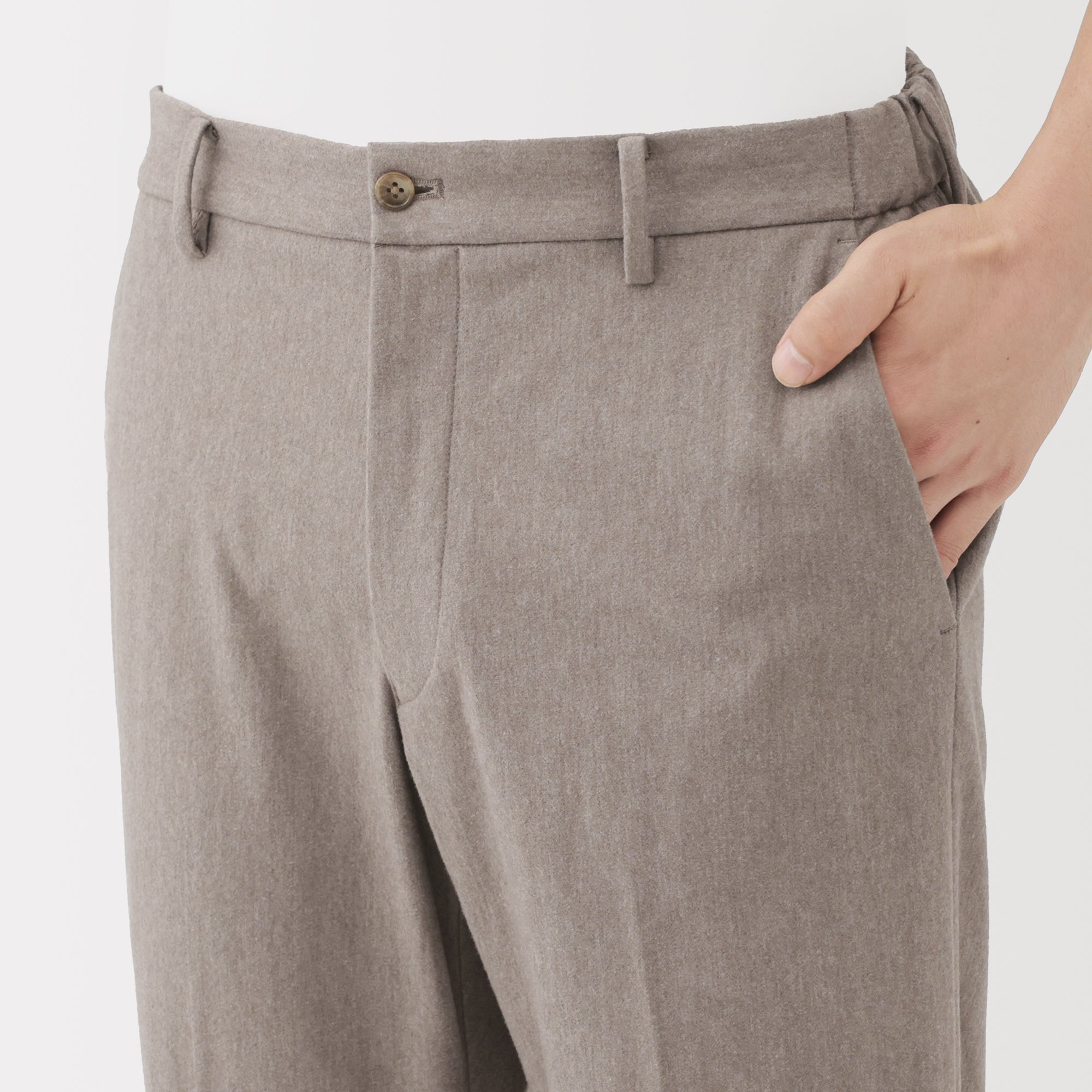 Brushed Flat Front Pants - Image 7