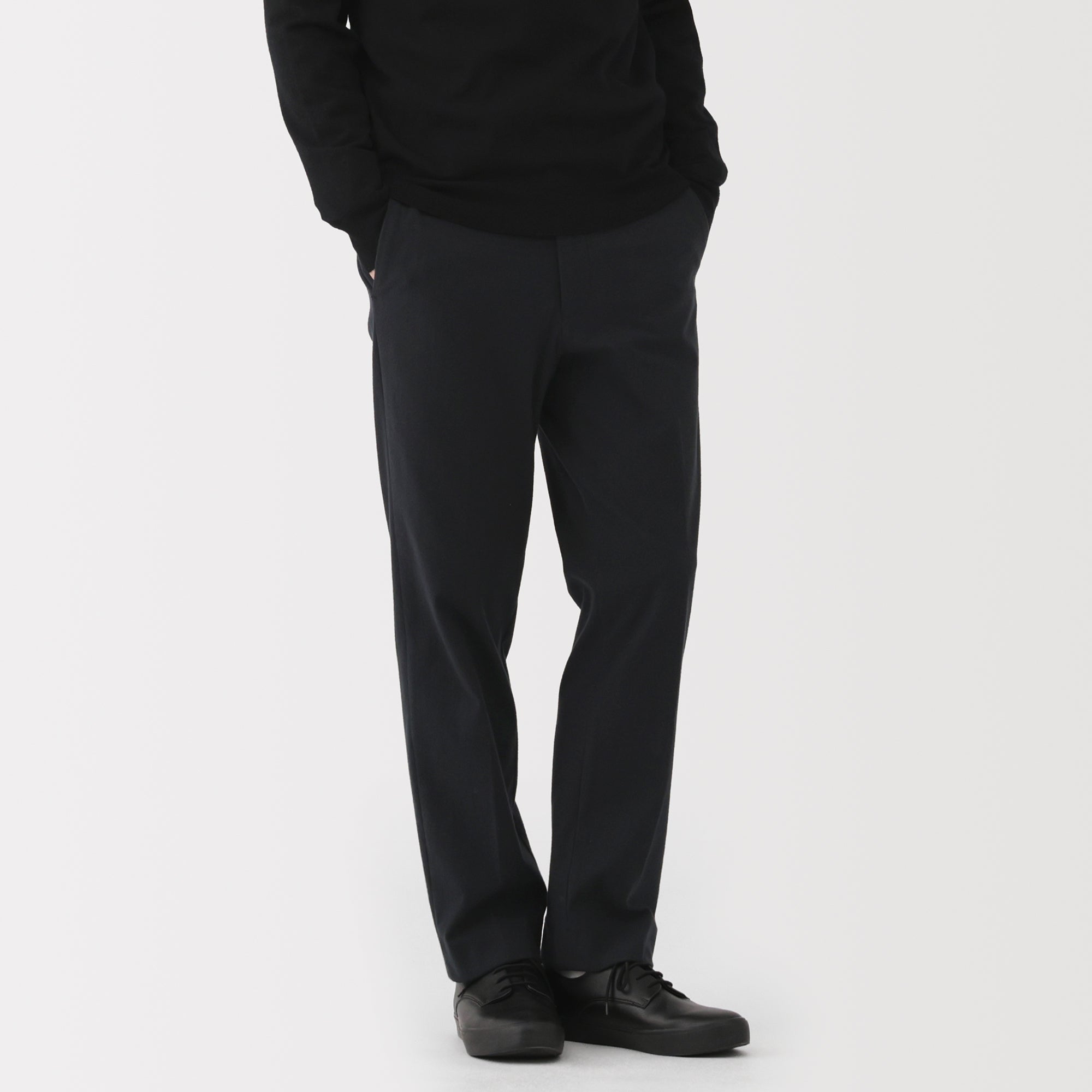 Brushed Flat Front Pants - Image 3