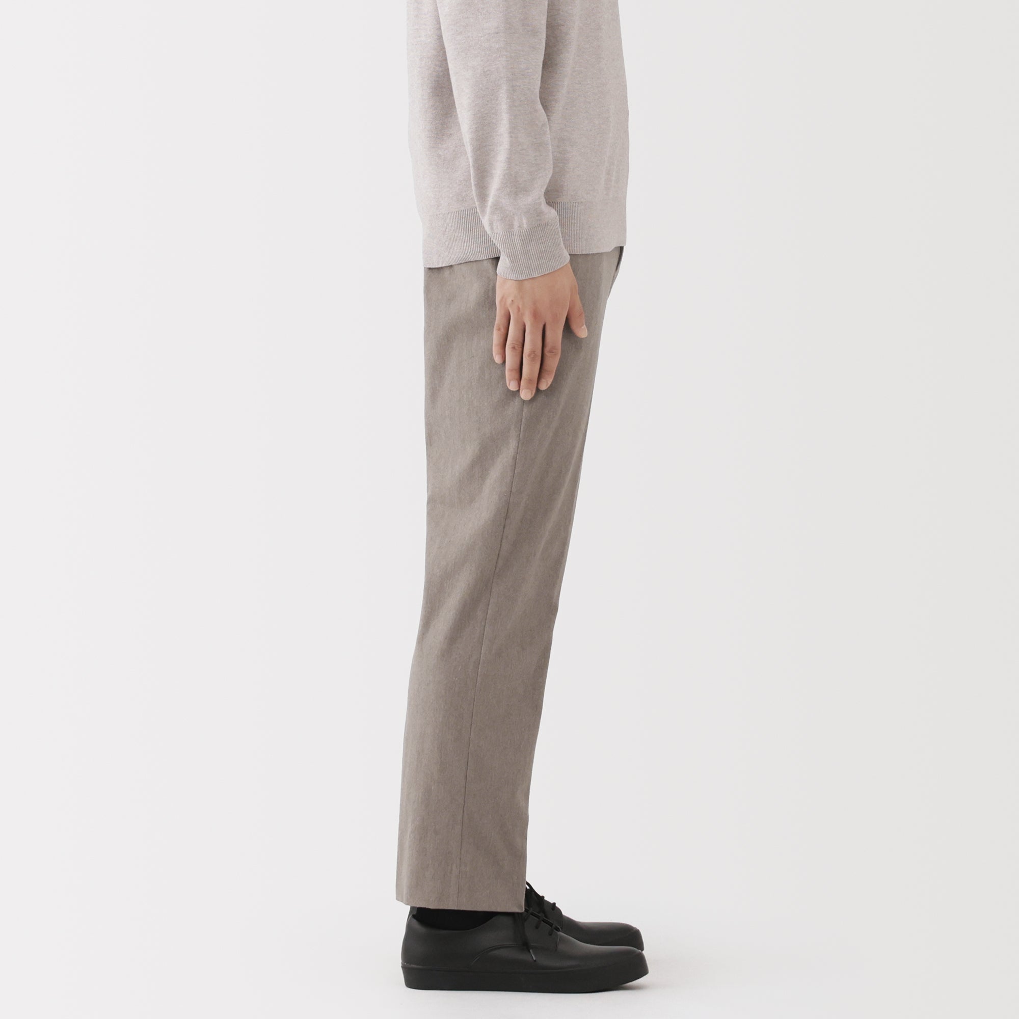 Brushed Flat Front Pants - Image 15