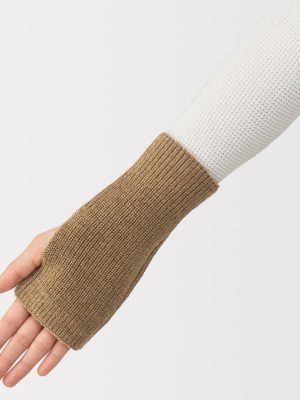 Merino Wool Ribbed Hand Warmers