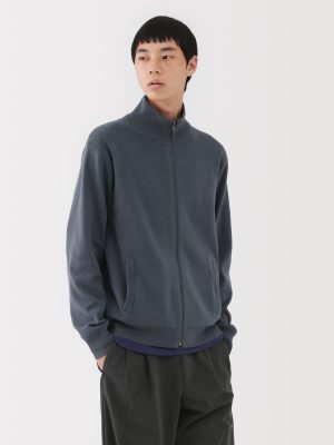 Milano Rib Full-Zip Cardigan