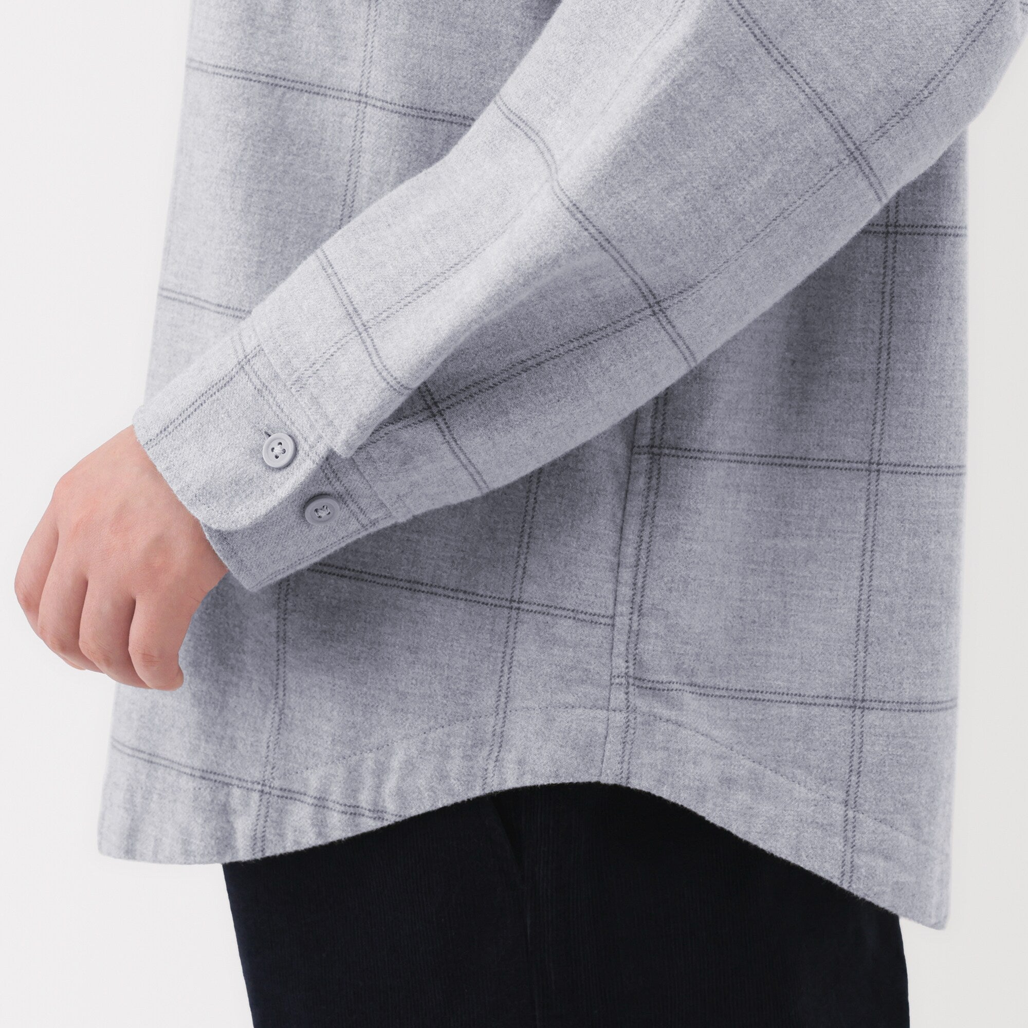 Flannel Stand Collar Shirt - Image 56