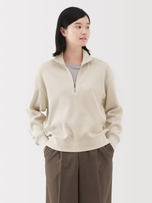 Waffle Half-Zip Pullover