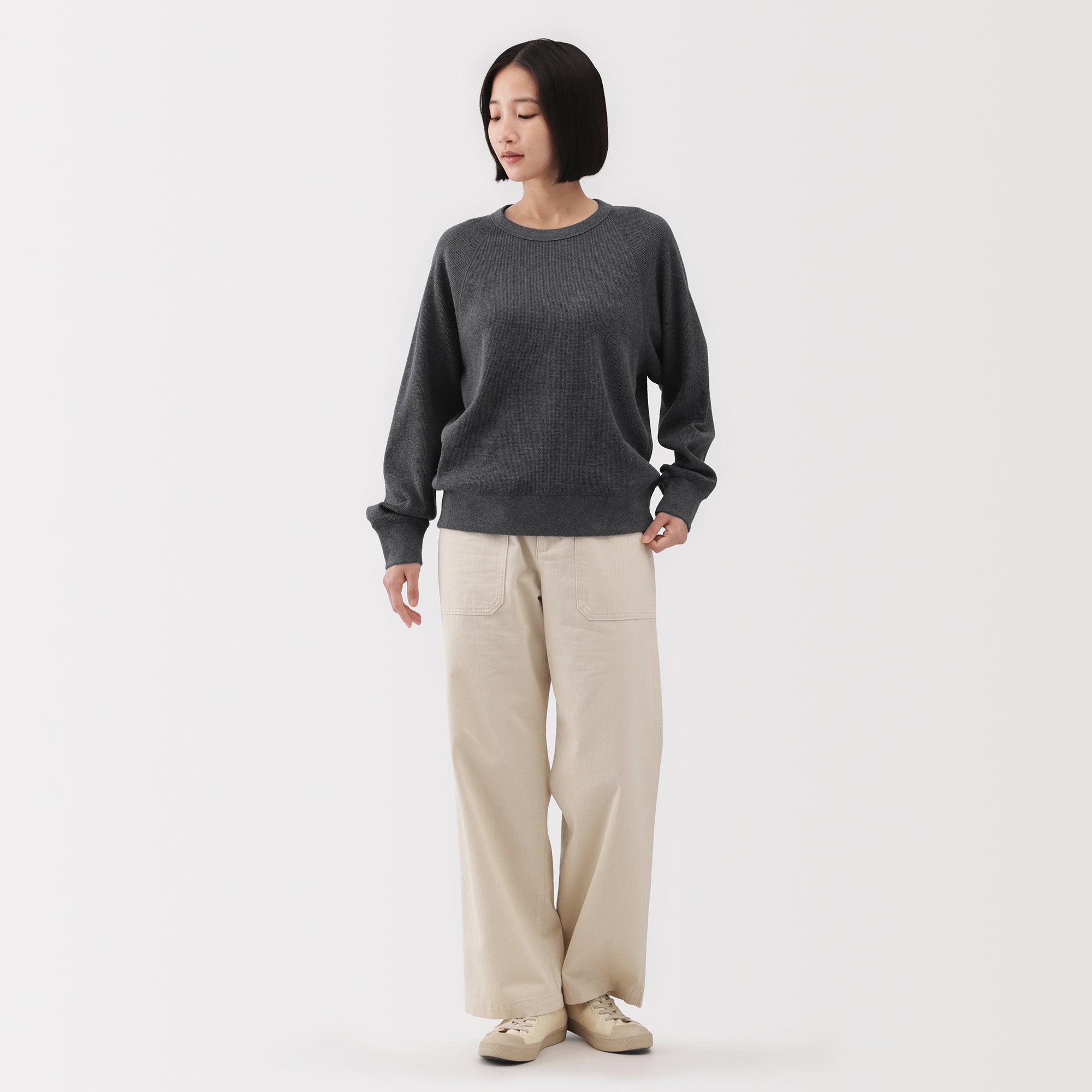 Waffle Crew Neck T-Shirt - Image 4