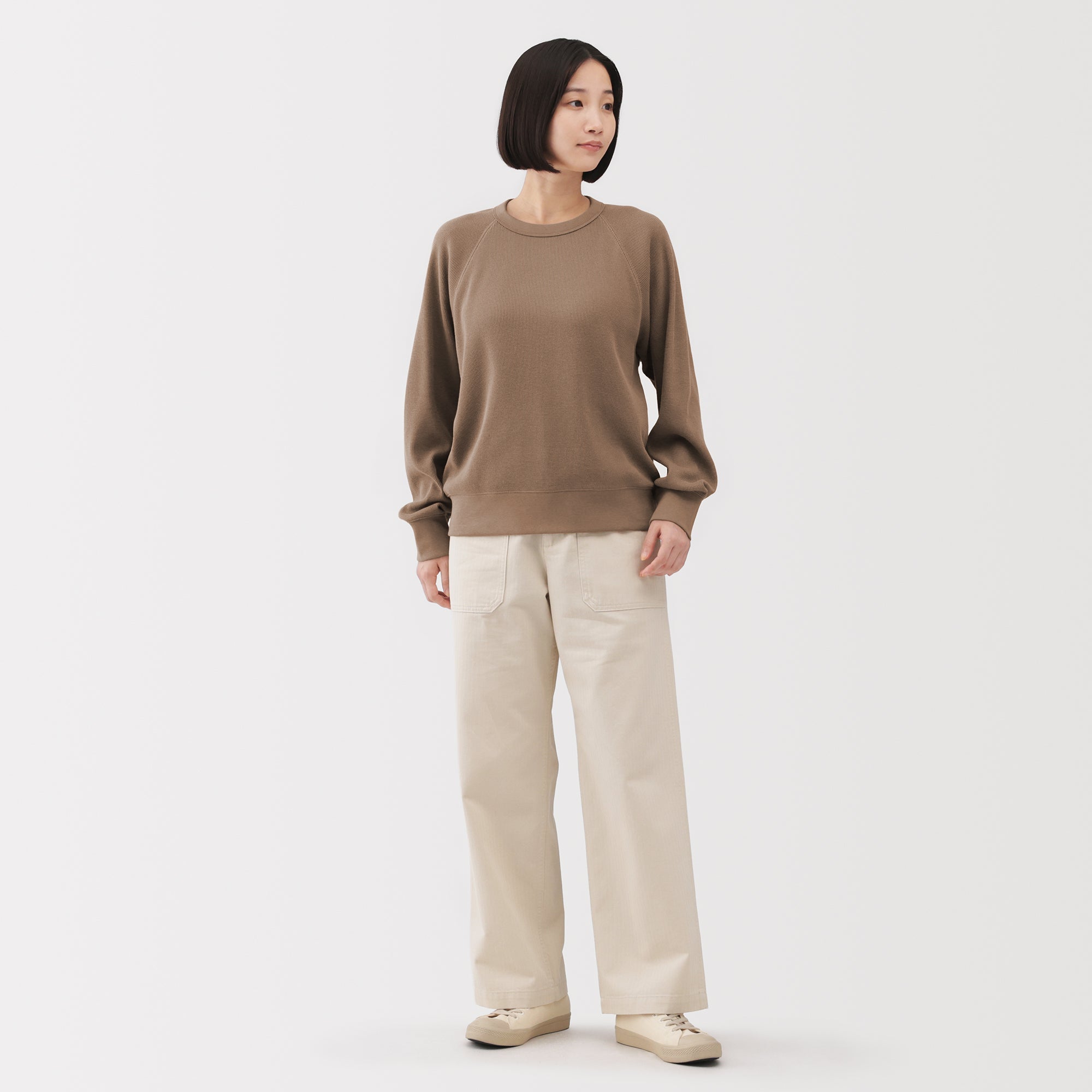 Waffle Crew Neck T-Shirt - Image 32