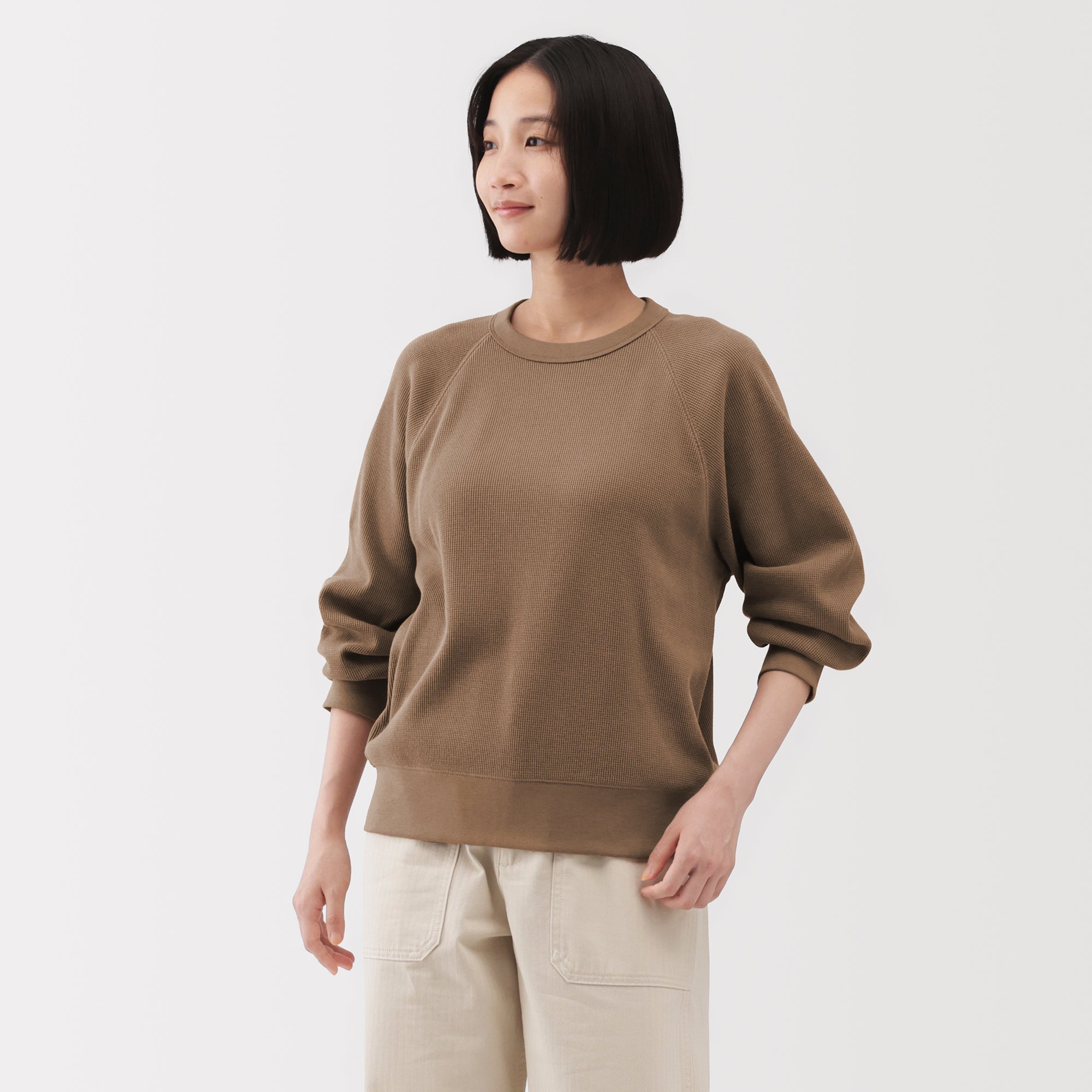 Waffle Crew Neck T-Shirt - Image 31