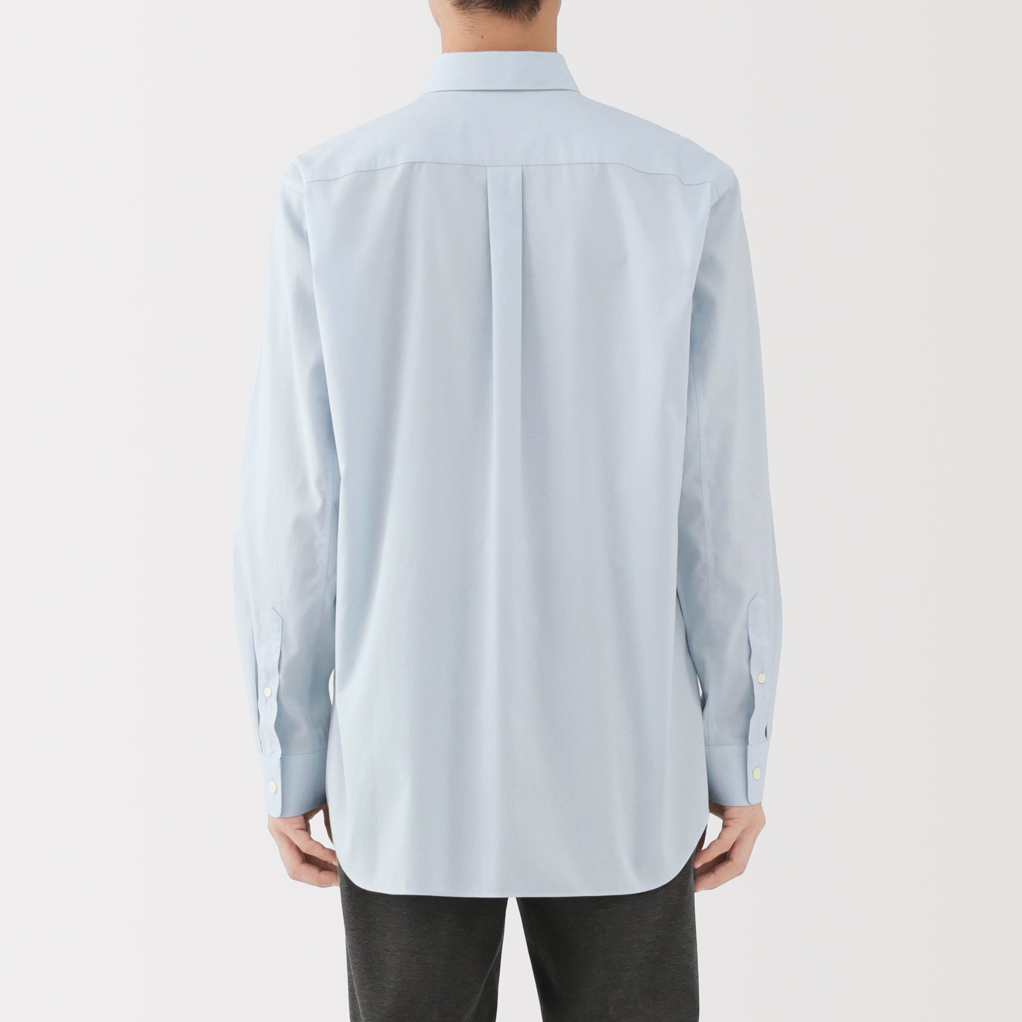 Cotton Semi-Spread Collar Shirt - Image 24