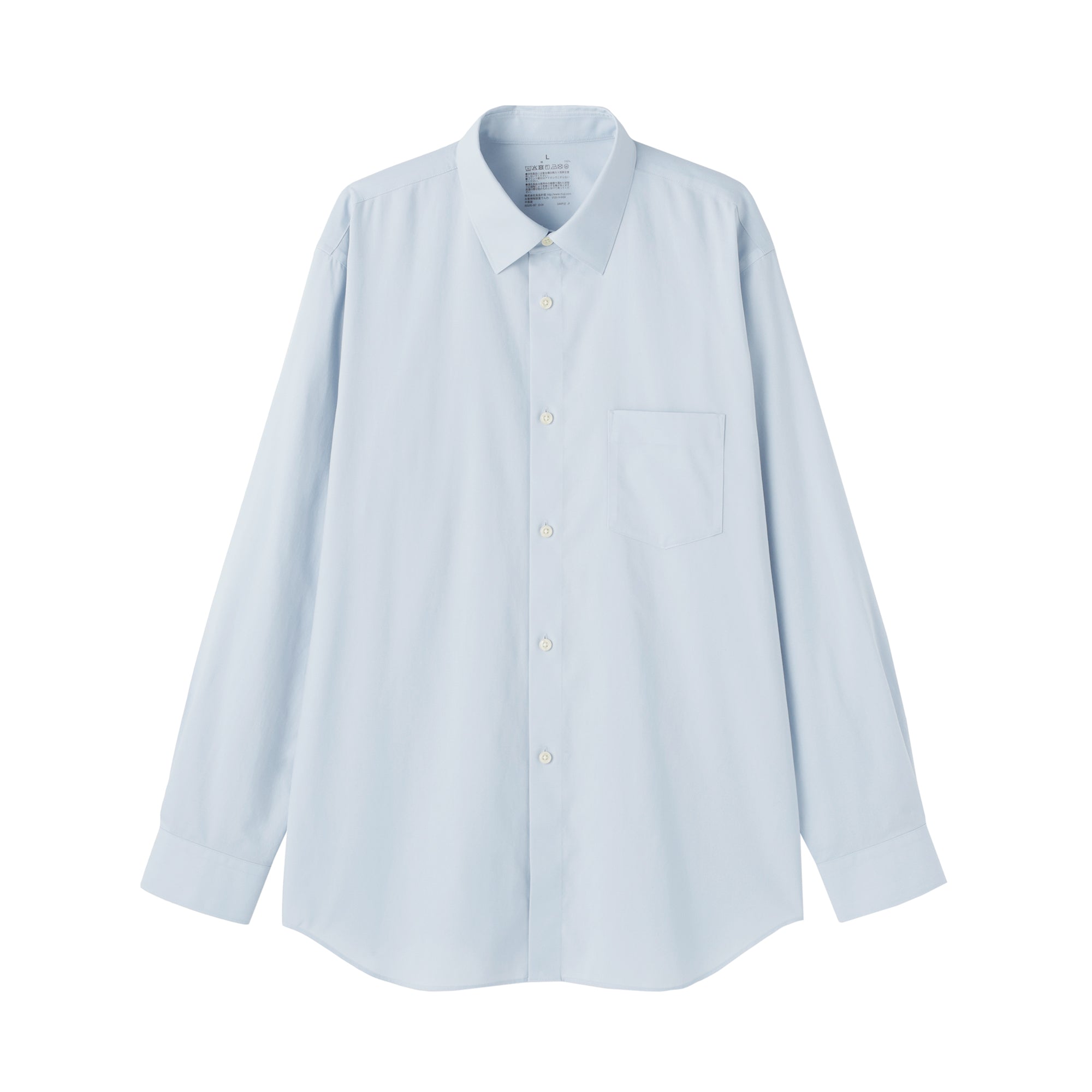 Cotton Semi-Spread Collar Shirt - Image 20