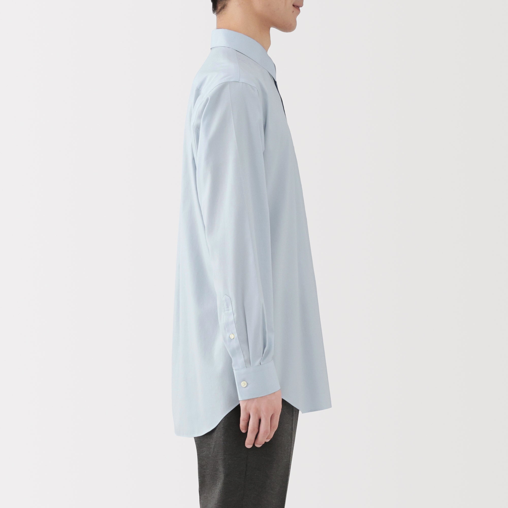 Cotton Semi-Spread Collar Shirt - Image 32