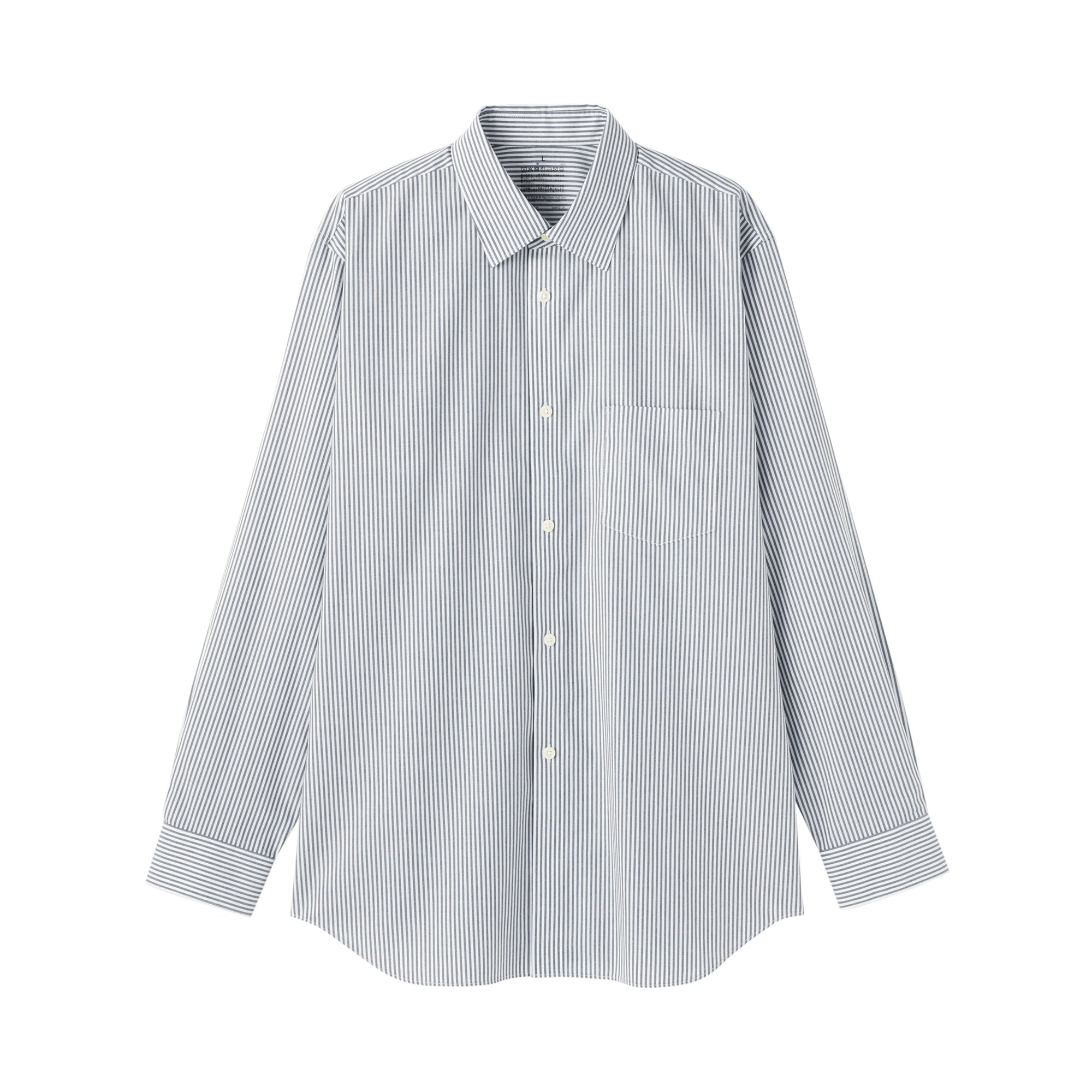 Cotton Semi-Spread Collar Shirt - Image 29