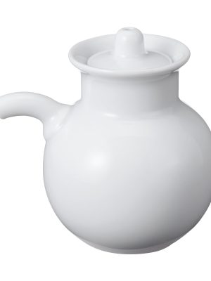 White Porcelain Sauce Pot
