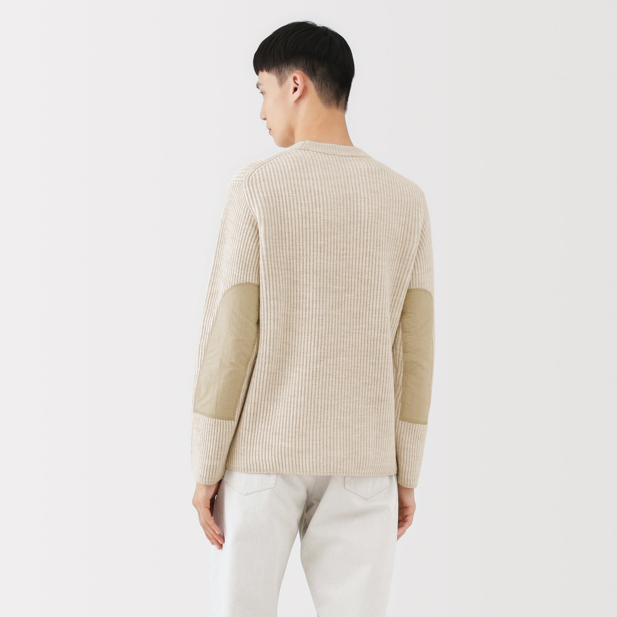 Labo Merino Wool Elbow Patch Sweater - Image 15