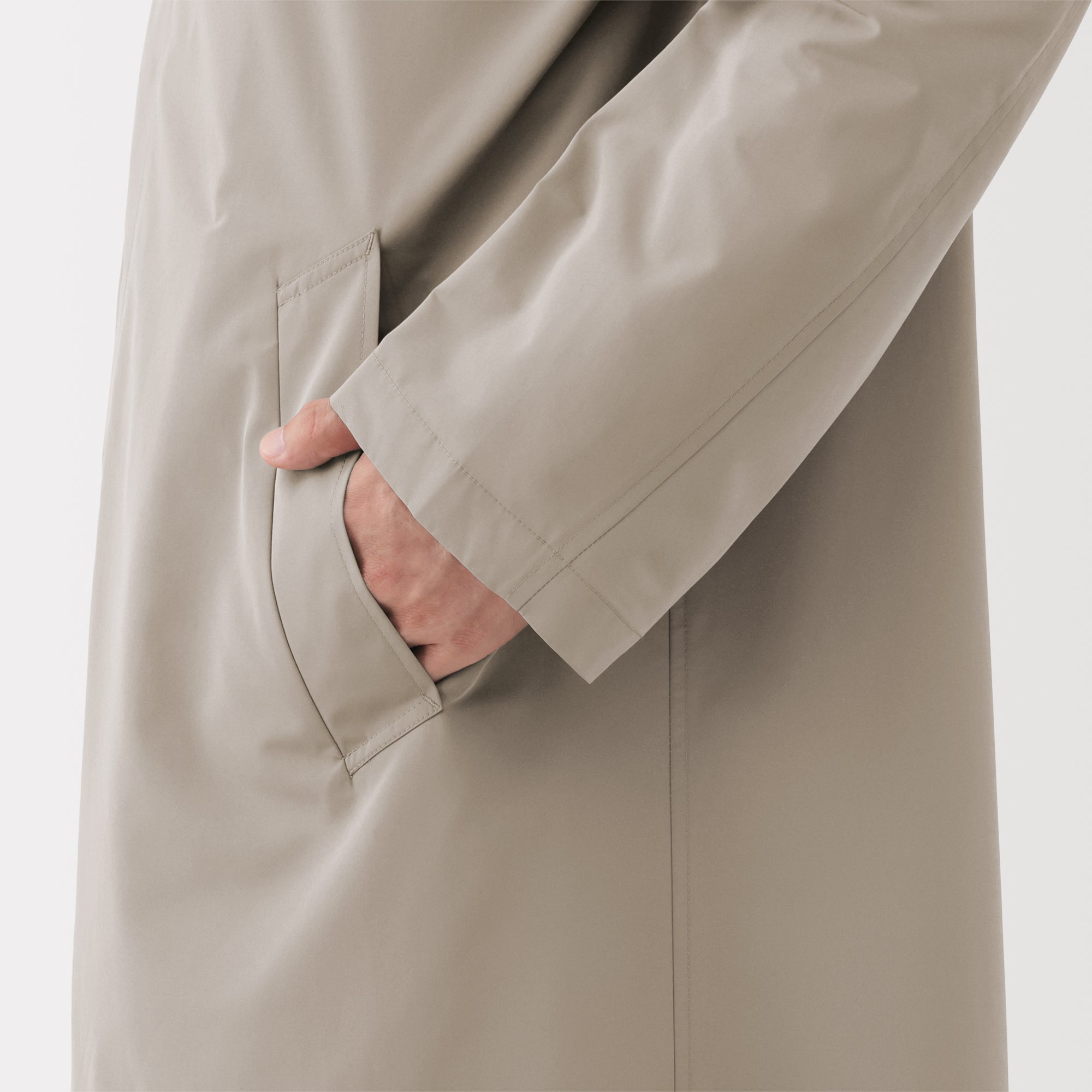 Water Repellent Stand Fall Collar Coat - Image 17