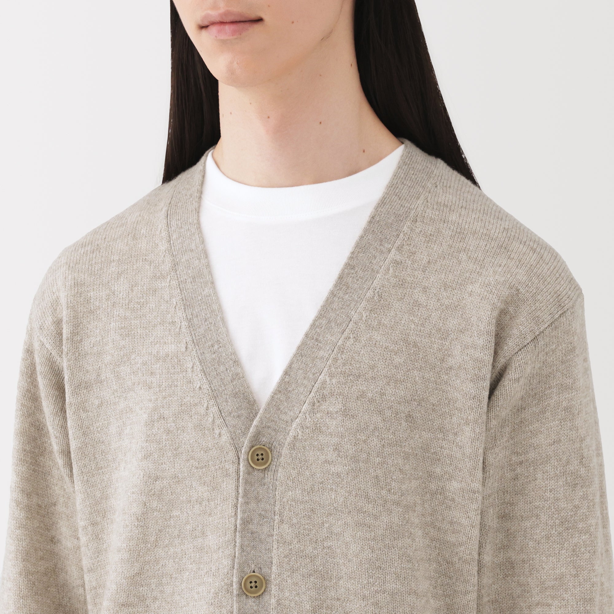 Wool V-Neck Cardigan - Image 15