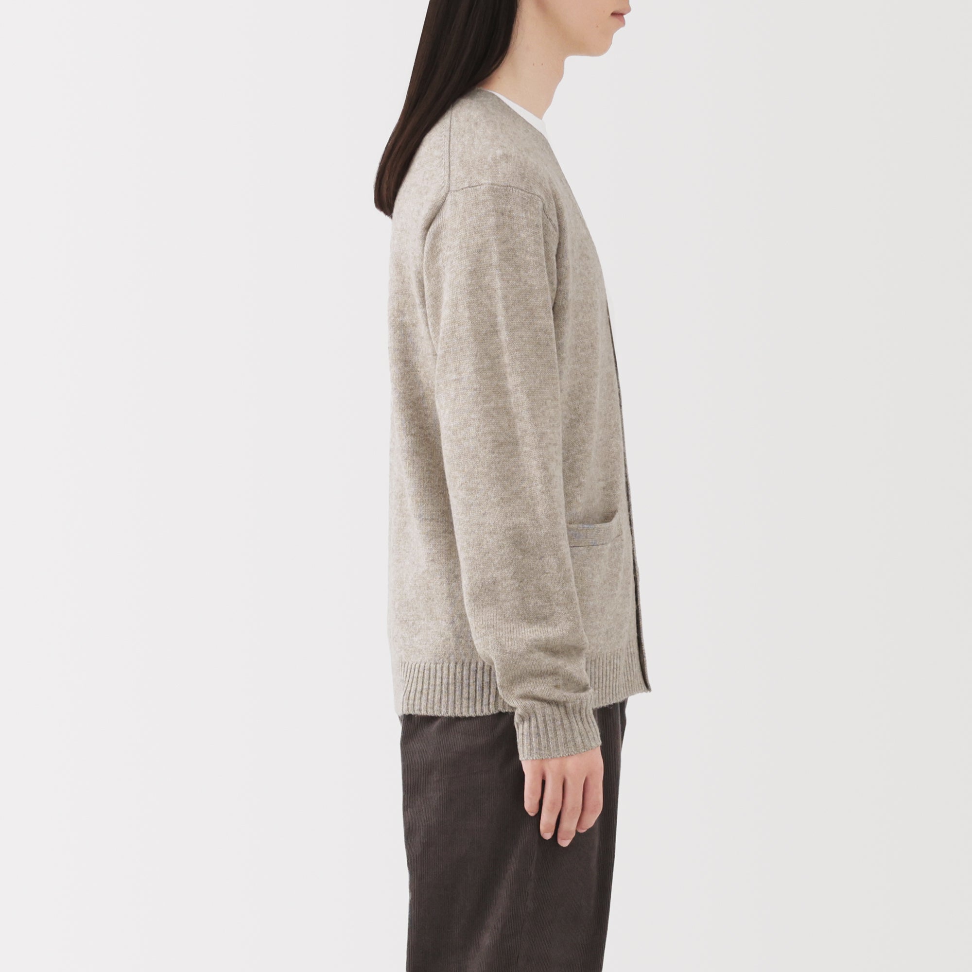 Wool V-Neck Cardigan - Image 29