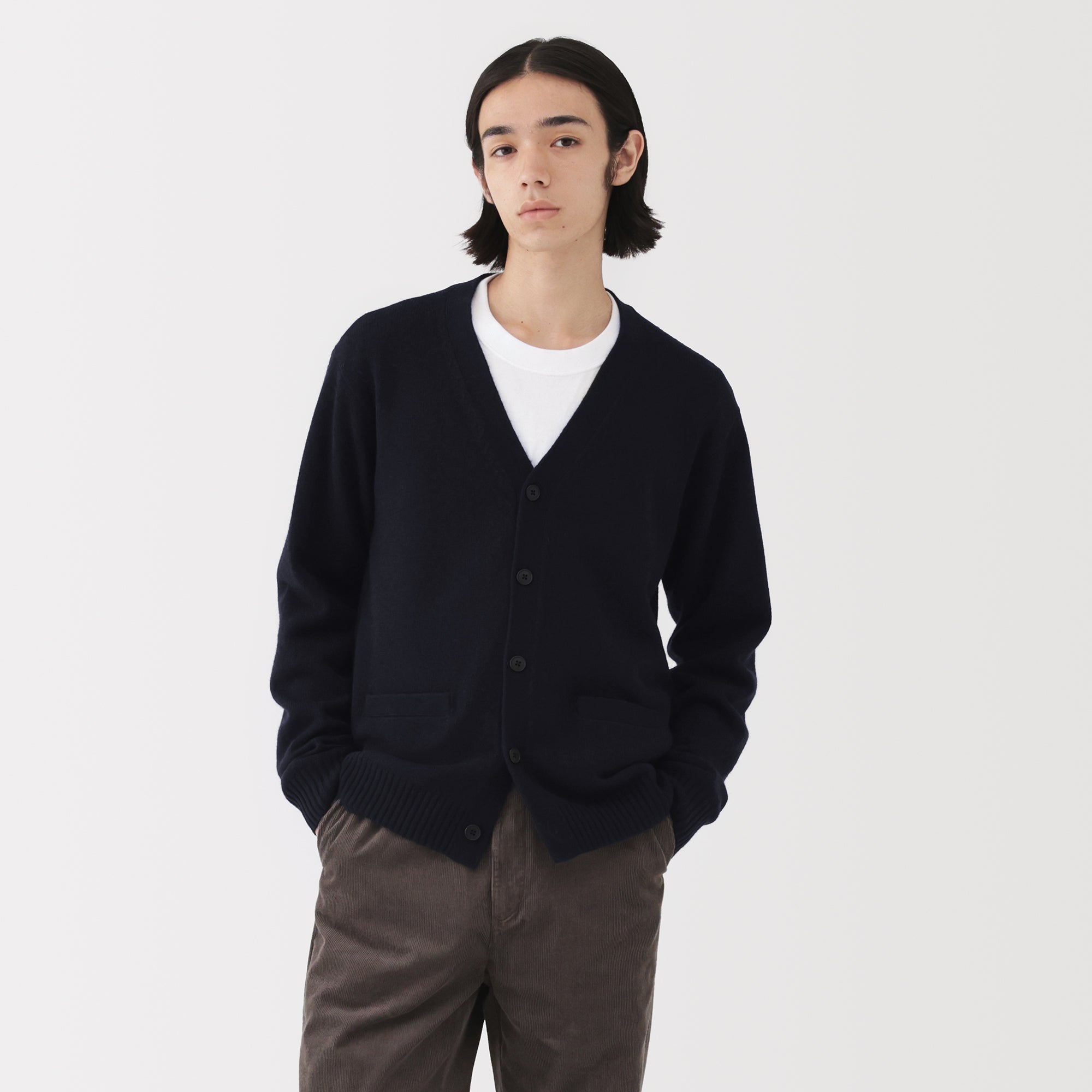 Wool V-Neck Cardigan - Image 43