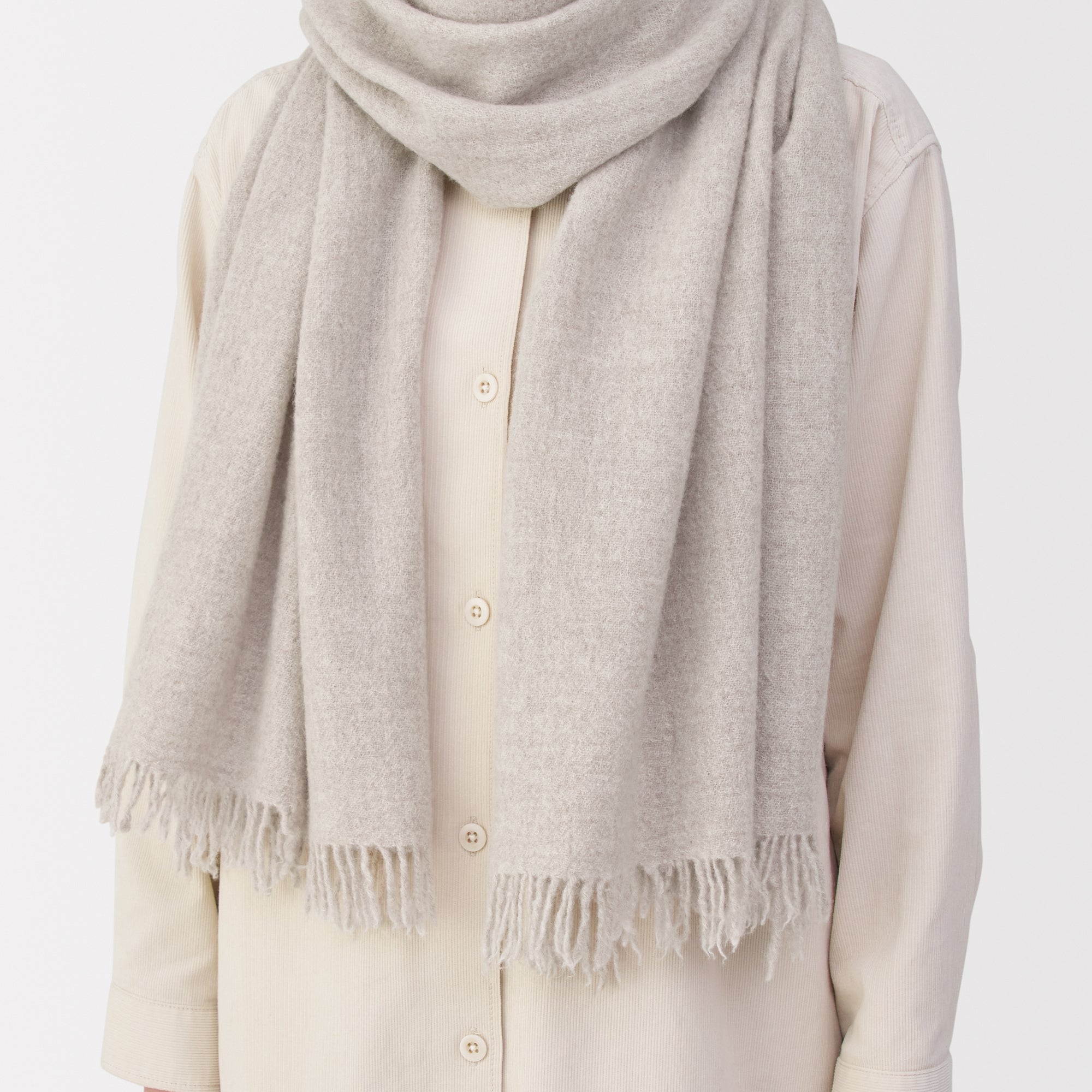 Fluffy Wool Blanket Stole - Image 25