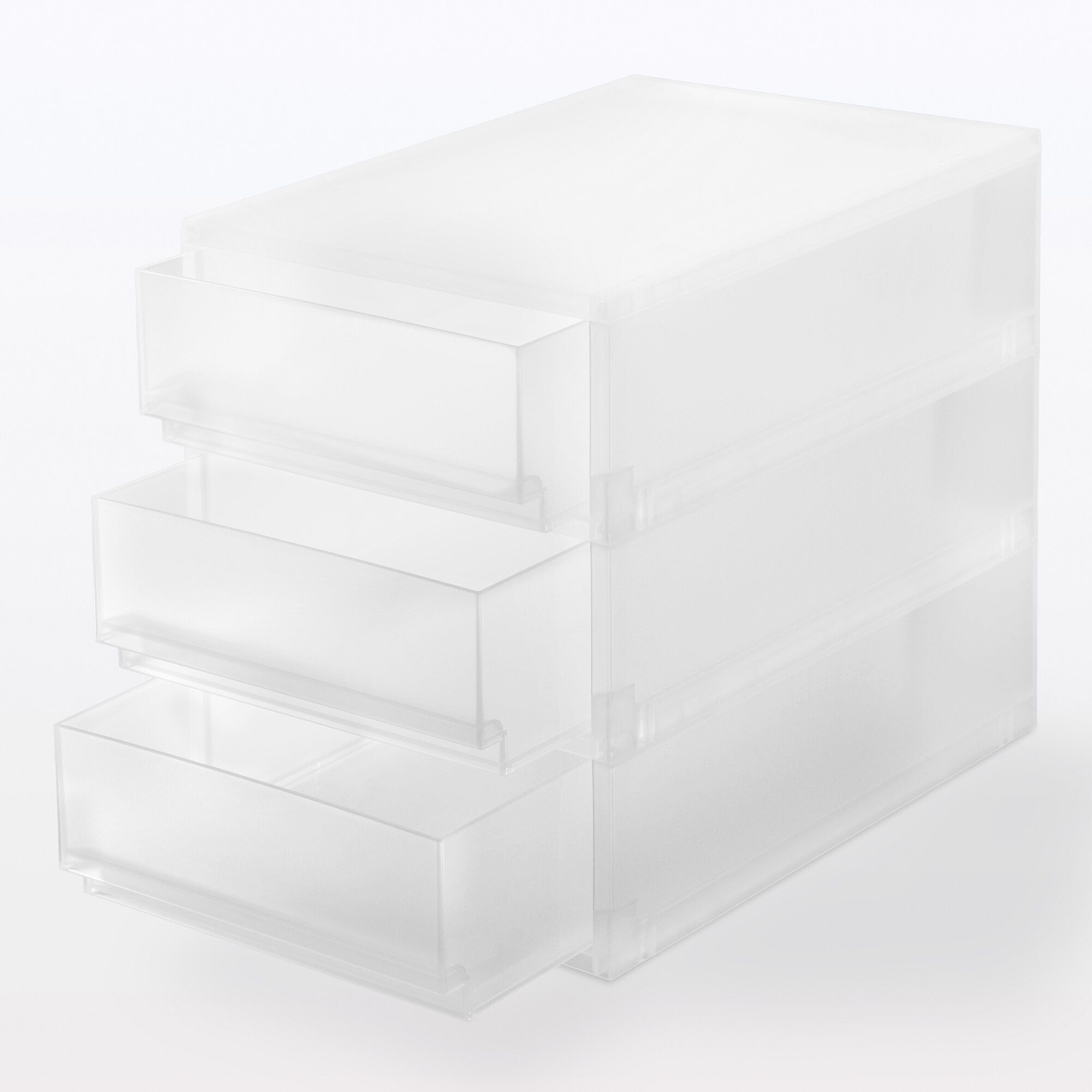 Polypropylene Storage Case Shallow 3 Drawers - Image 2